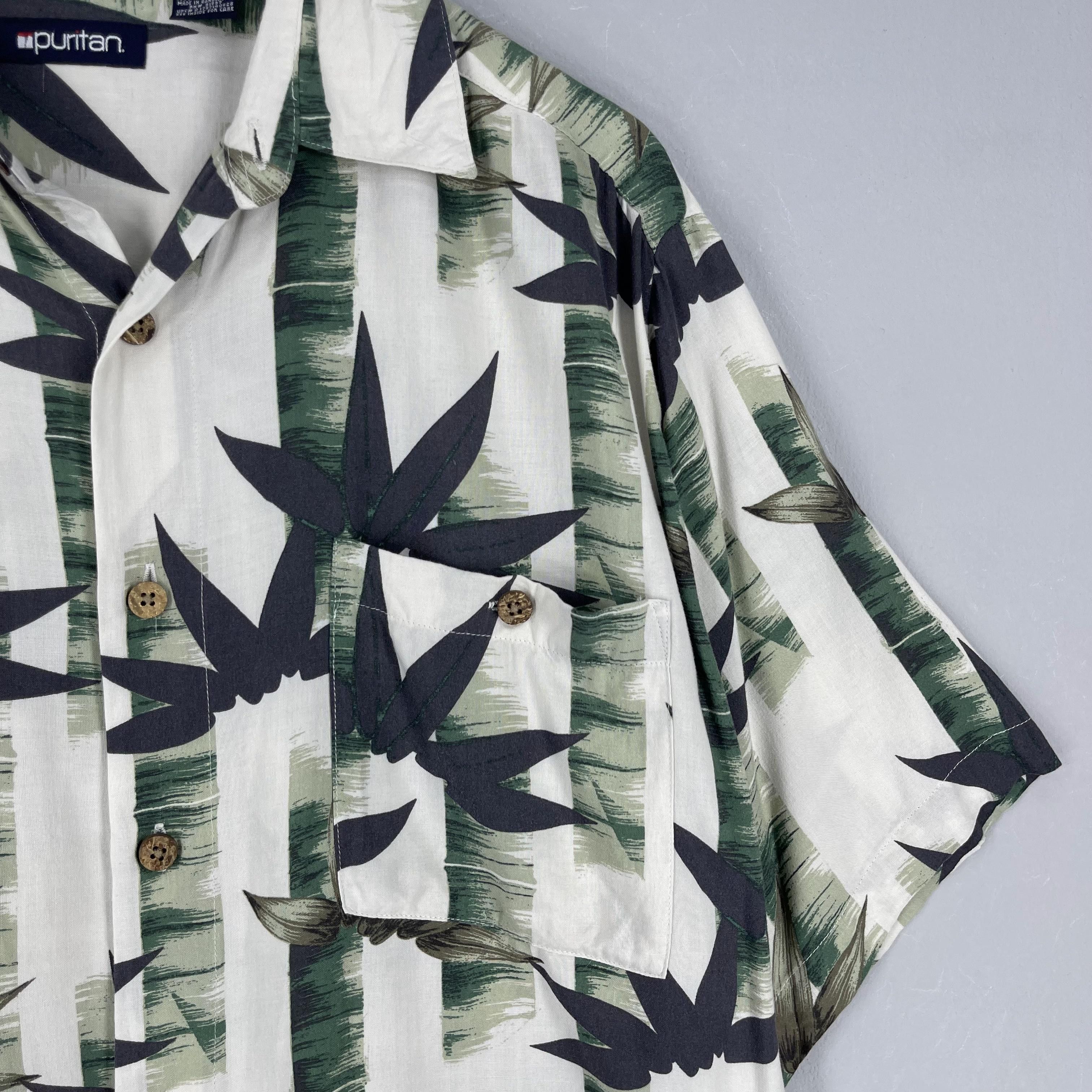 Vintage Vintage PURITAN Hawaiian Japanese Bamboo Tree Motive Shirt Size US M / EU 48-50 / 2 - 3 Thumbnail