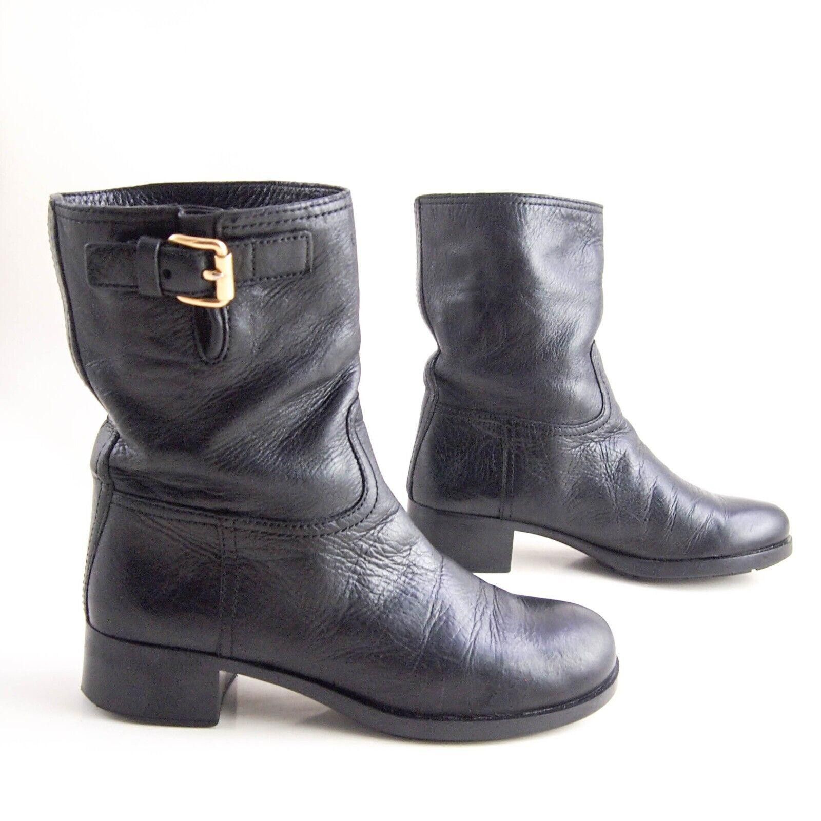 Prada Prada Ankle Boots Black Leather Size US 6.5 EU 36.5 Size US 6.5 / IT 36.5 - 6 Thumbnail