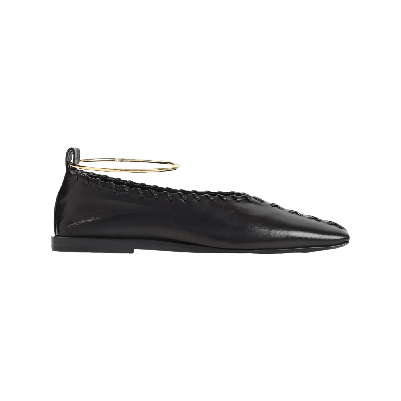 Jil Sander JIL SANDER Black Leather Ballerinas New & Authentic Size US 8 / IT 38 - 1 Thumbnail