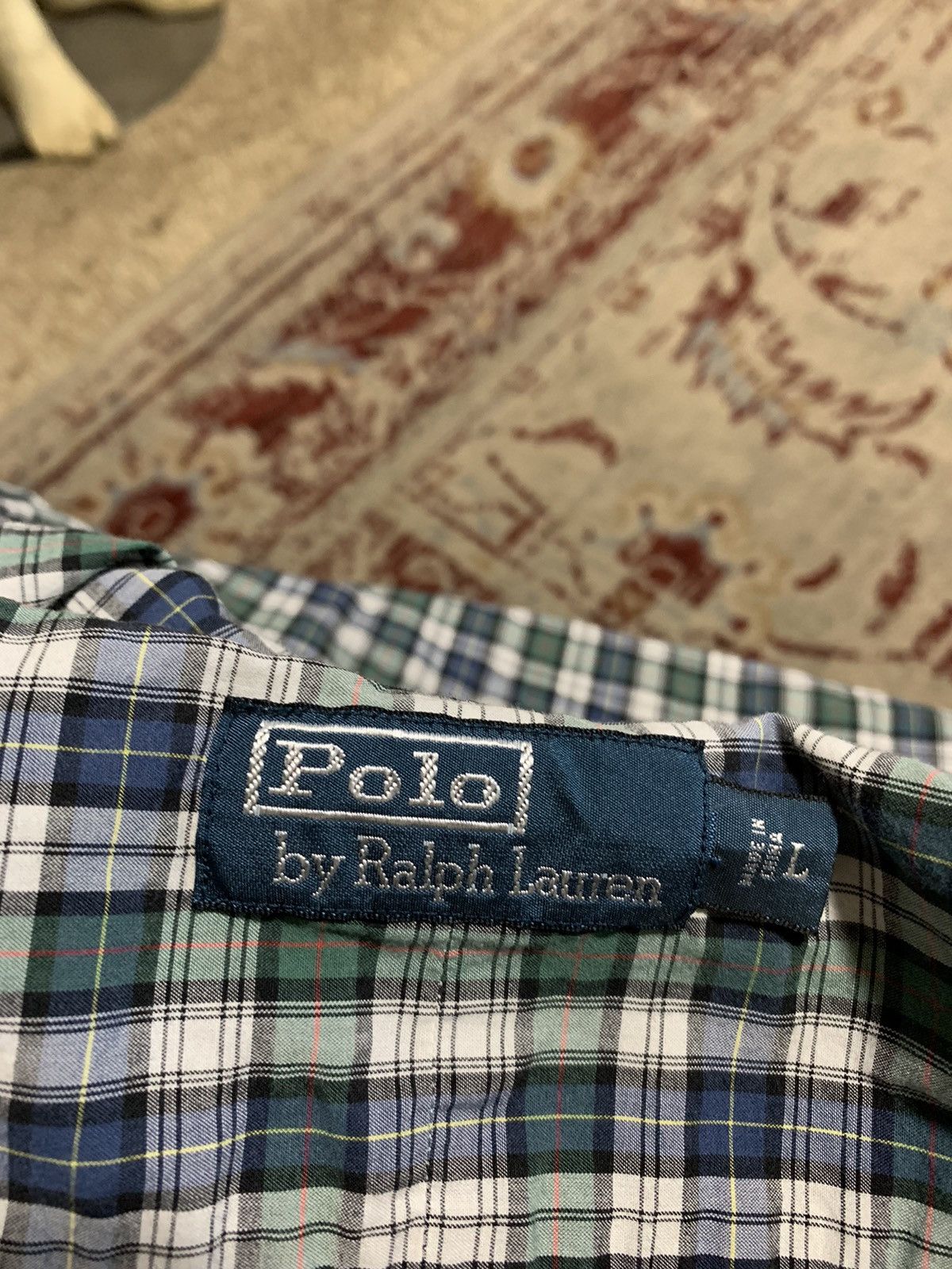 Polo Ralph Lauren Curved contrast Collar Plaid shirt Size US L / EU 52-54 / 3 - 15 Preview