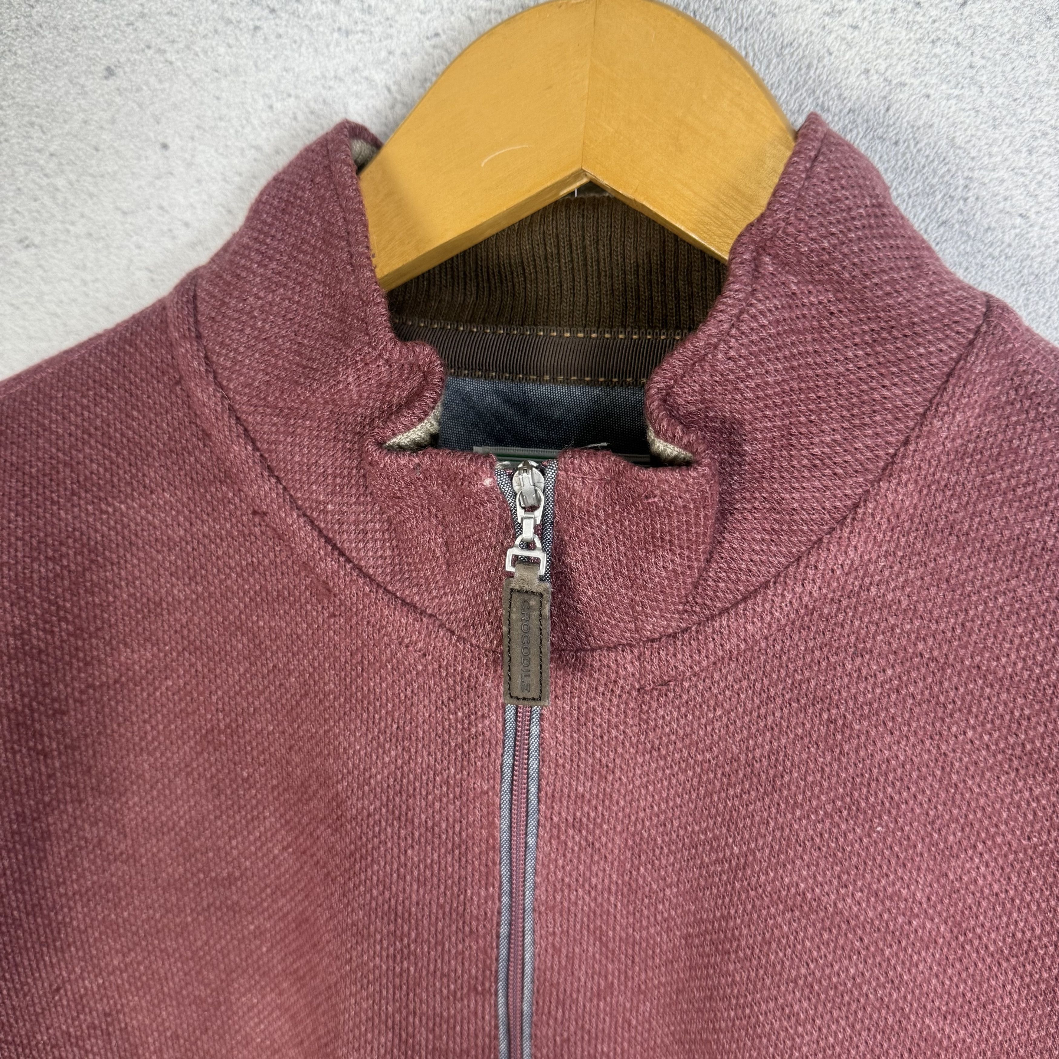 Vintage Vintage 90s Crocodile Halfzip Sweatshirt Crewneck Size US M / EU 48-50 / 2 - 3 Thumbnail