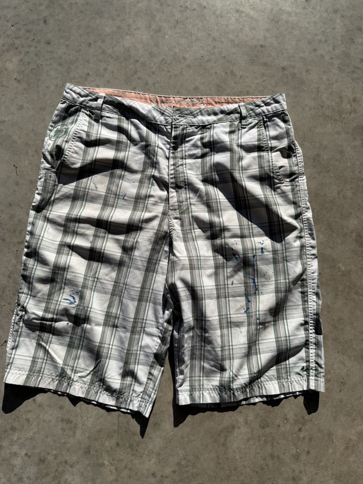 Quiksilver × Vintage Crazy Vintage Quiksilver 90s Surf Billabong Shorts Plaid Size US 38 / EU 54 - 1 Thumbnail