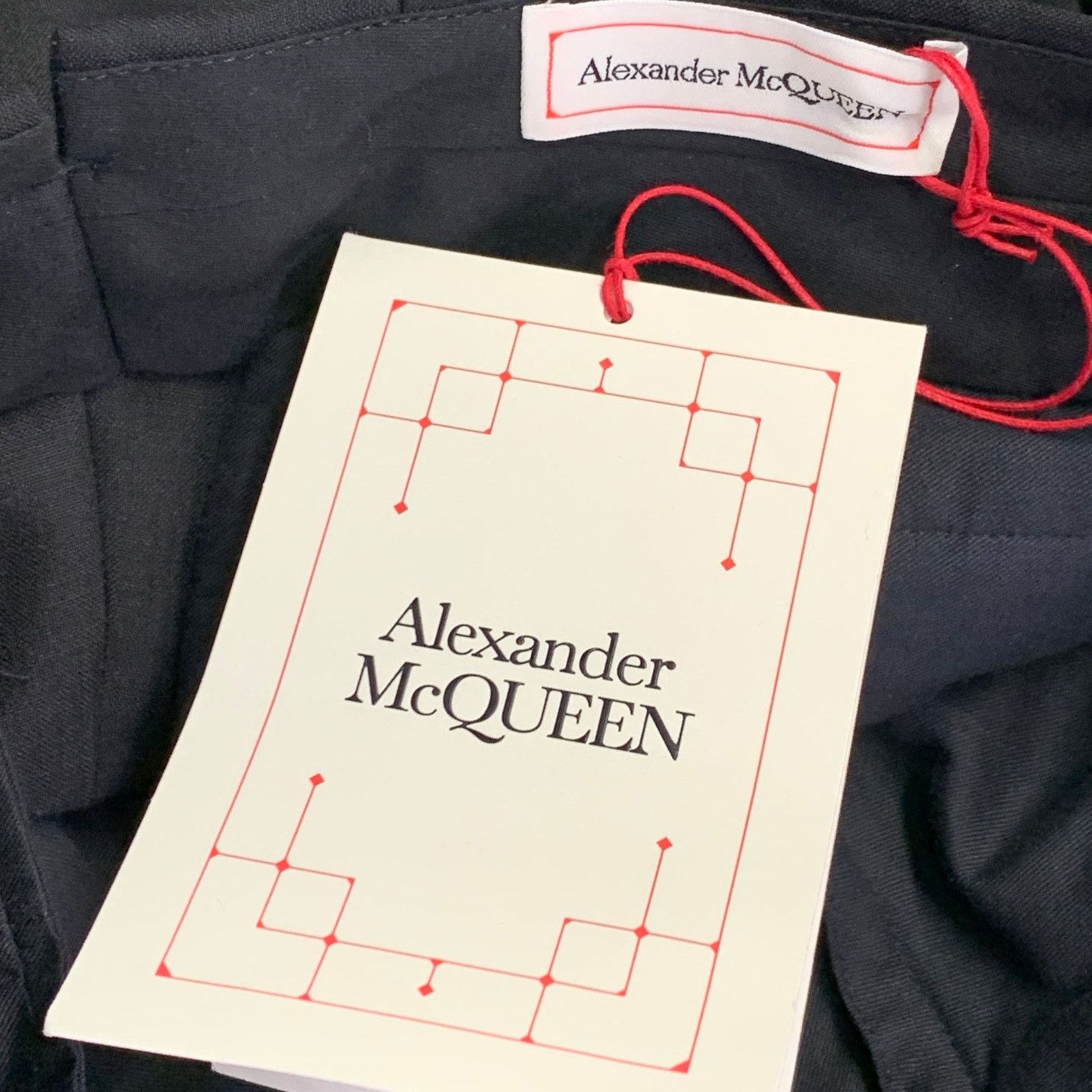Alexander McQueen ALEXANDER MCQUEEN Black Silver Contrast Trim Wool Mohair Size US 28 / EU 44 - 5 Thumbnail