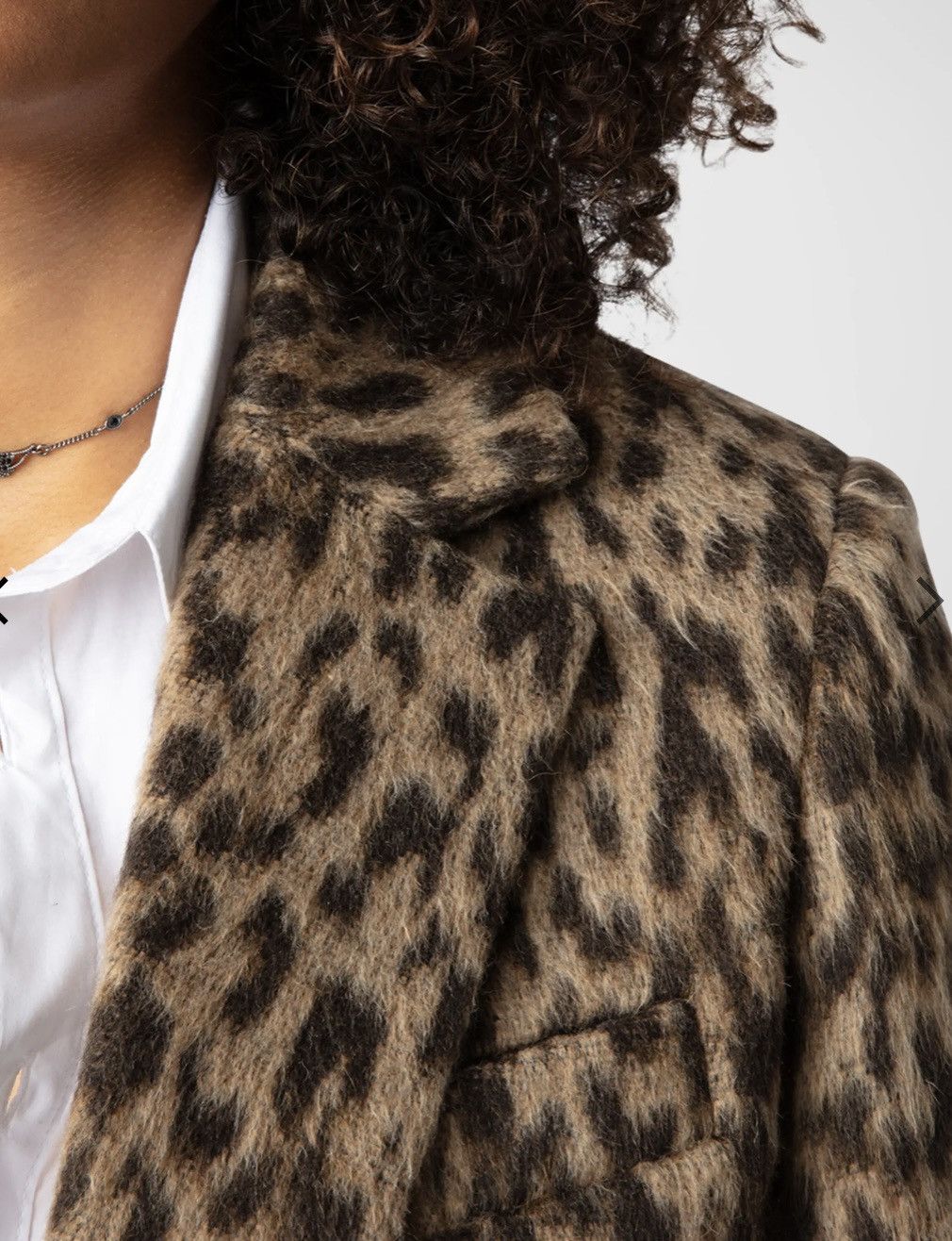 Zadig & Voltaire Zadig & Voltaire brushed wool Leopard blazer Size S / US 4 / IT 40 - 3 Thumbnail
