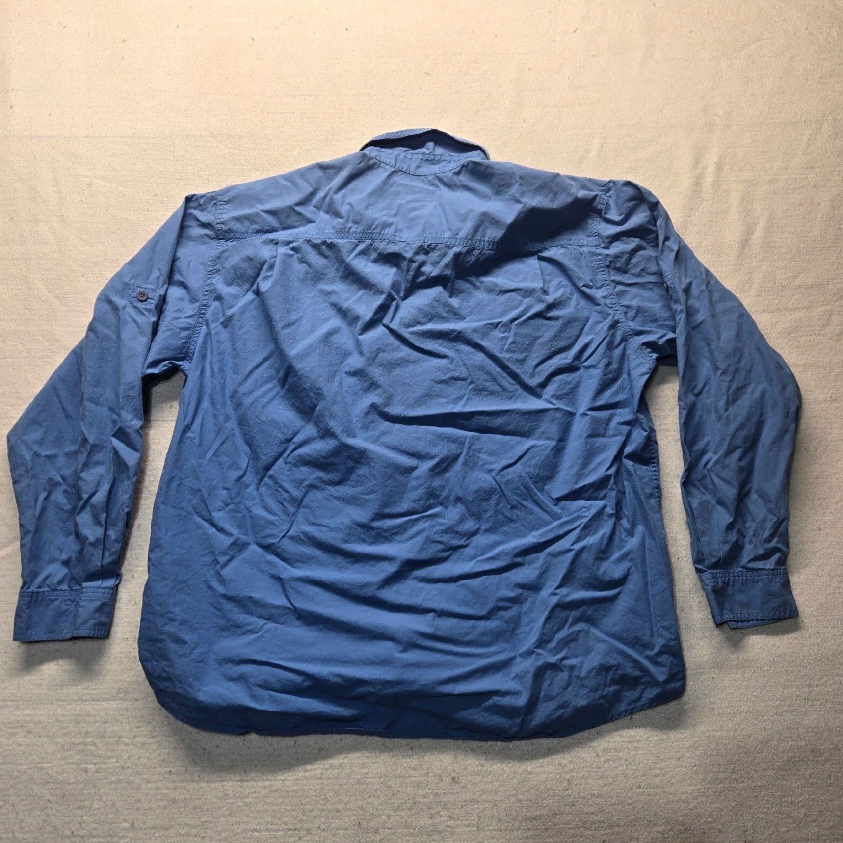Royal Robbins Royal Robbins Solid Blue Long Sleeve Button Front Shirt XL Men’s Adult Colossal? Size US XL / EU 56 / 4 - 8 Thumbnail