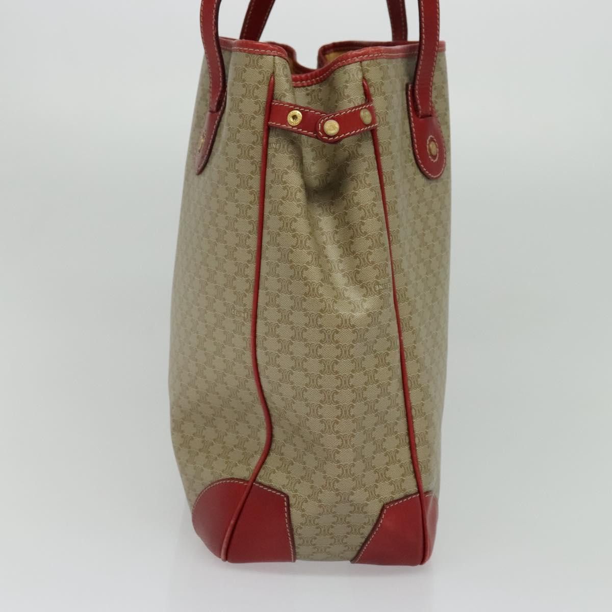 Celine CELINE Macadam Canvas Tote Bag Pvc Beige Gold Size ONE SIZE - 4 Thumbnail