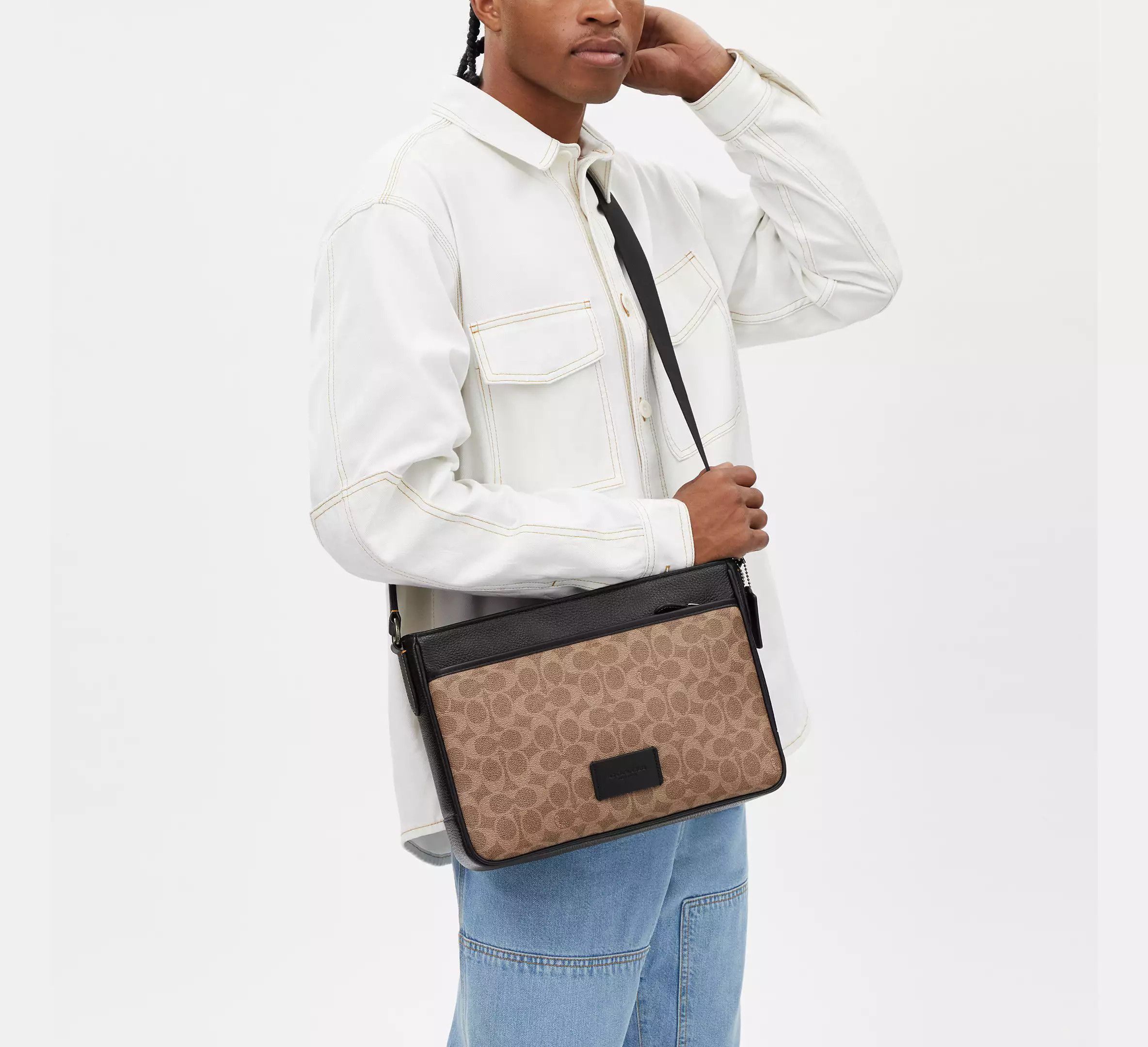 District Crossbody Bag In Signature Canvas CV761