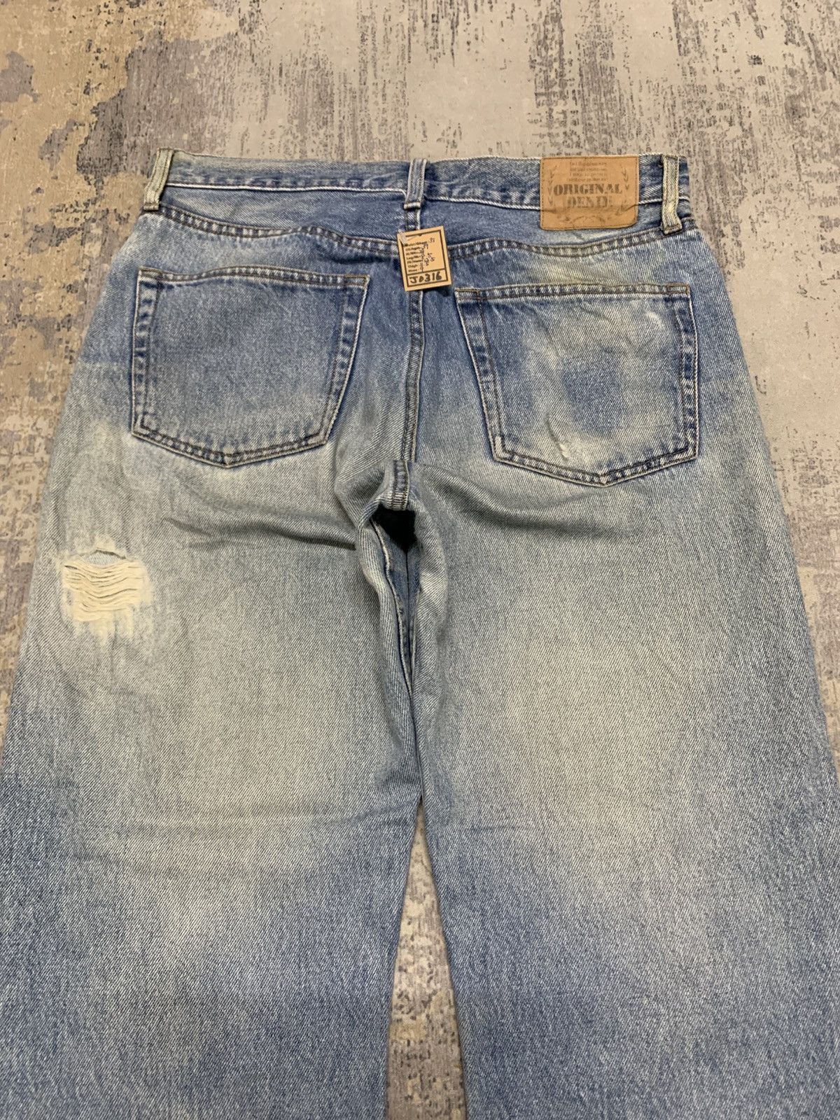 Japanese Brand Vintage Japanese Original Denim Jeans Faded Blue Skater Y2K Size US 31 - 9 Thumbnail