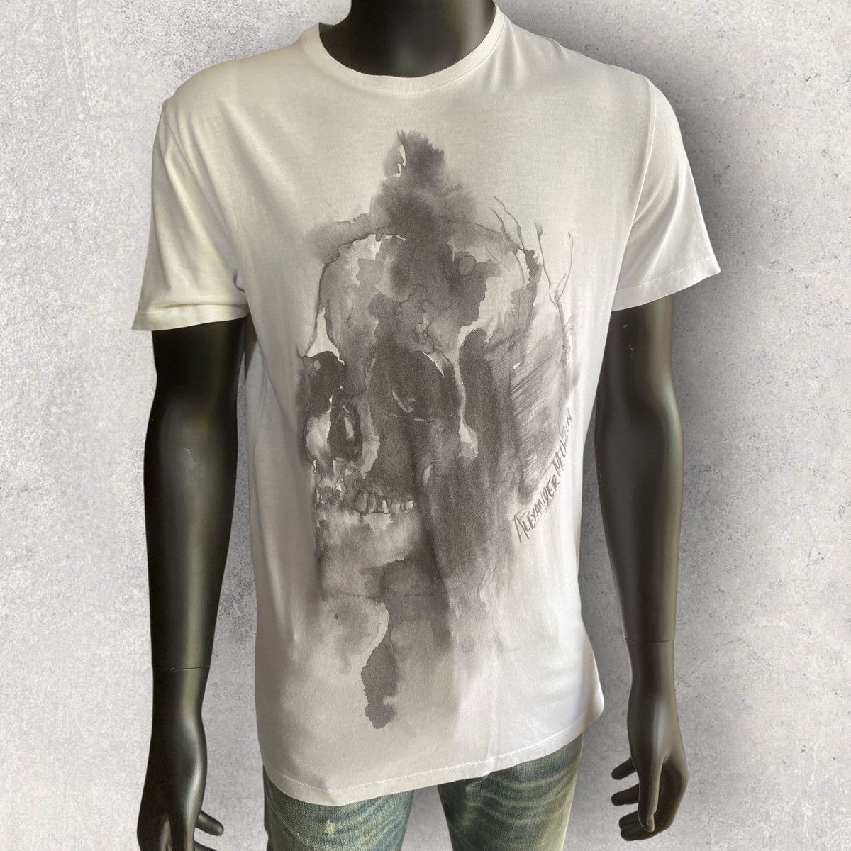 Alexander McQueen Water Color Skull T Shirt Size US M / EU 48-50 / 2 - 3 Thumbnail