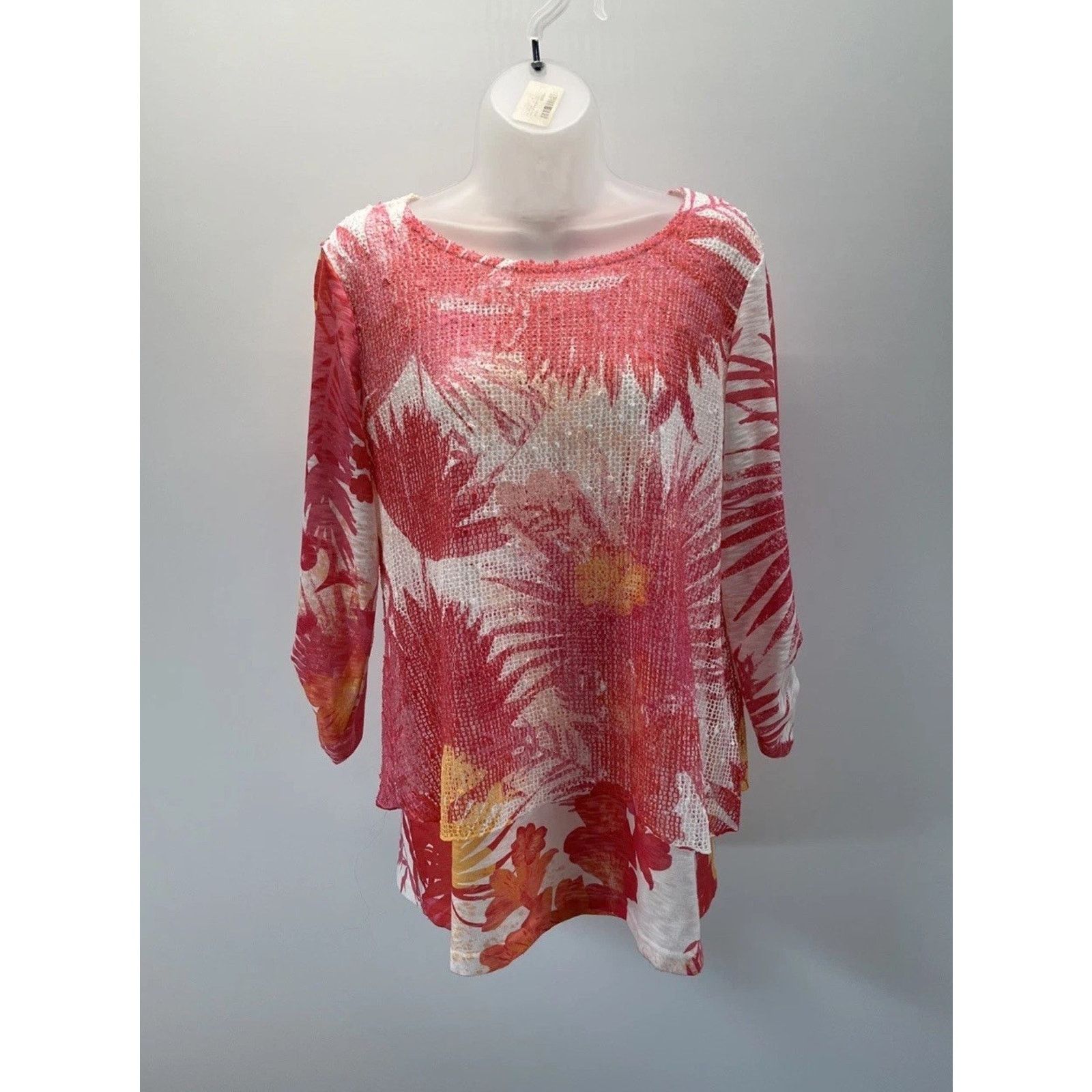 Other ALI MILES Tunic Top Size Small Floral Pastel Lined Size S / US 4 / IT 40 - 1 Thumbnail