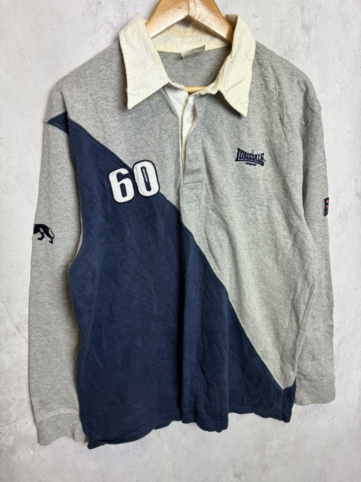 Lonsdale × Vintage Lonsdale London Sweatshirt Vintage 90s Size US XL / EU 56 / 4 - 2 Thumbnail