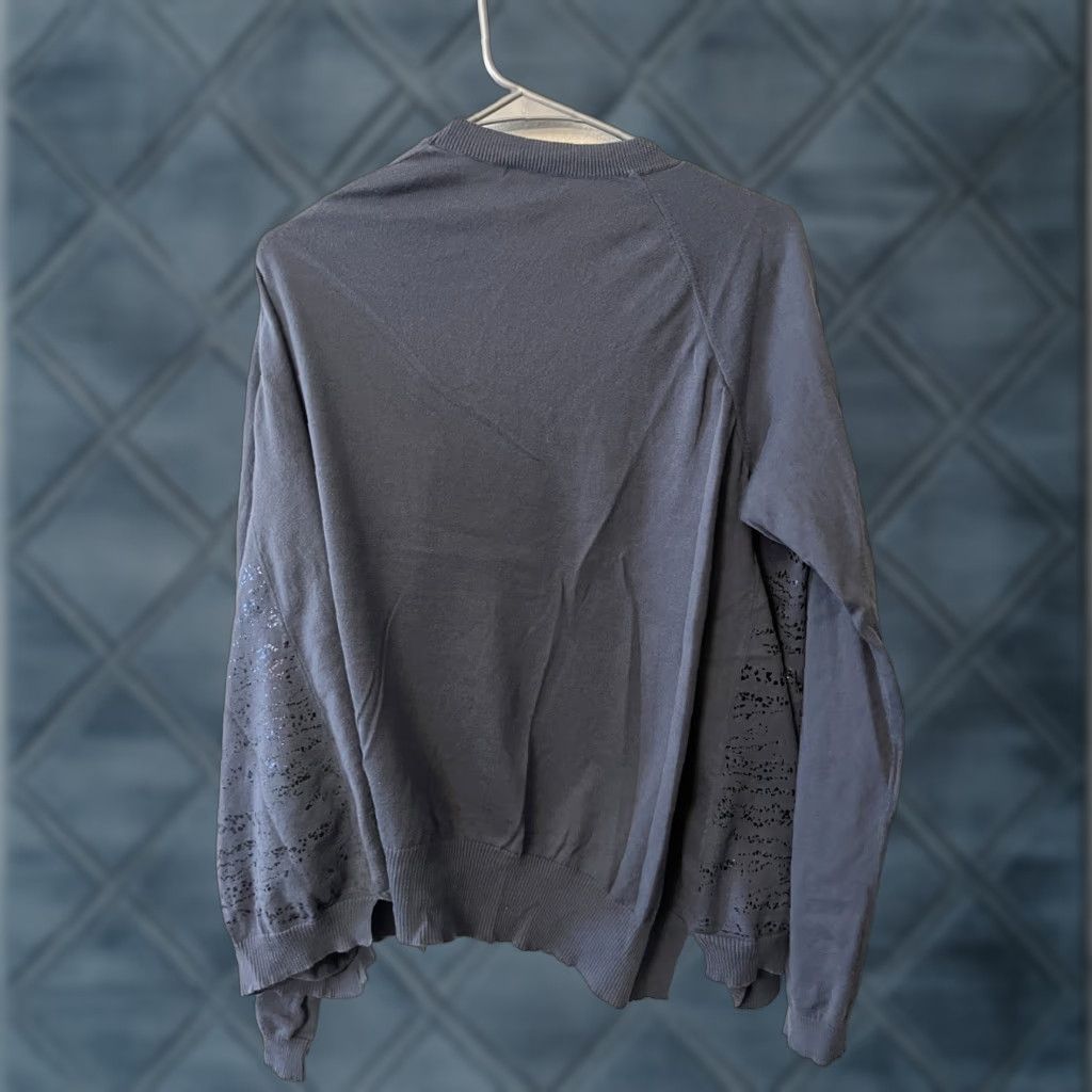 Gap VINTAGE Gap Cardigan Cotton Open Front Short Sleeve Women's Size XXL Blue Solid Size XXL / US 16-18 / IT 52-54 - 1 Thumbnail