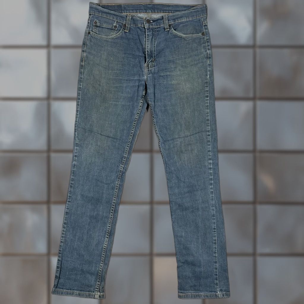 Levi's Levi's 511 Jeans Skinny Men 33x32 Blue Medium Wash Stretch Denim 5-Pocket Zip Closure Size US 33 - 1 Thumbnail