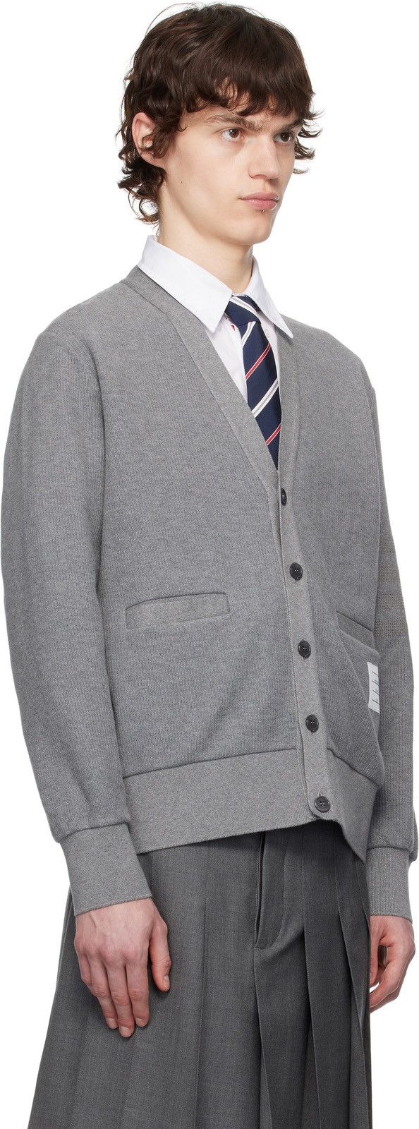 Thom Browne V Neck Cardigan - size 7 Size US XXL / EU 58 / 5 - 2 Thumbnail