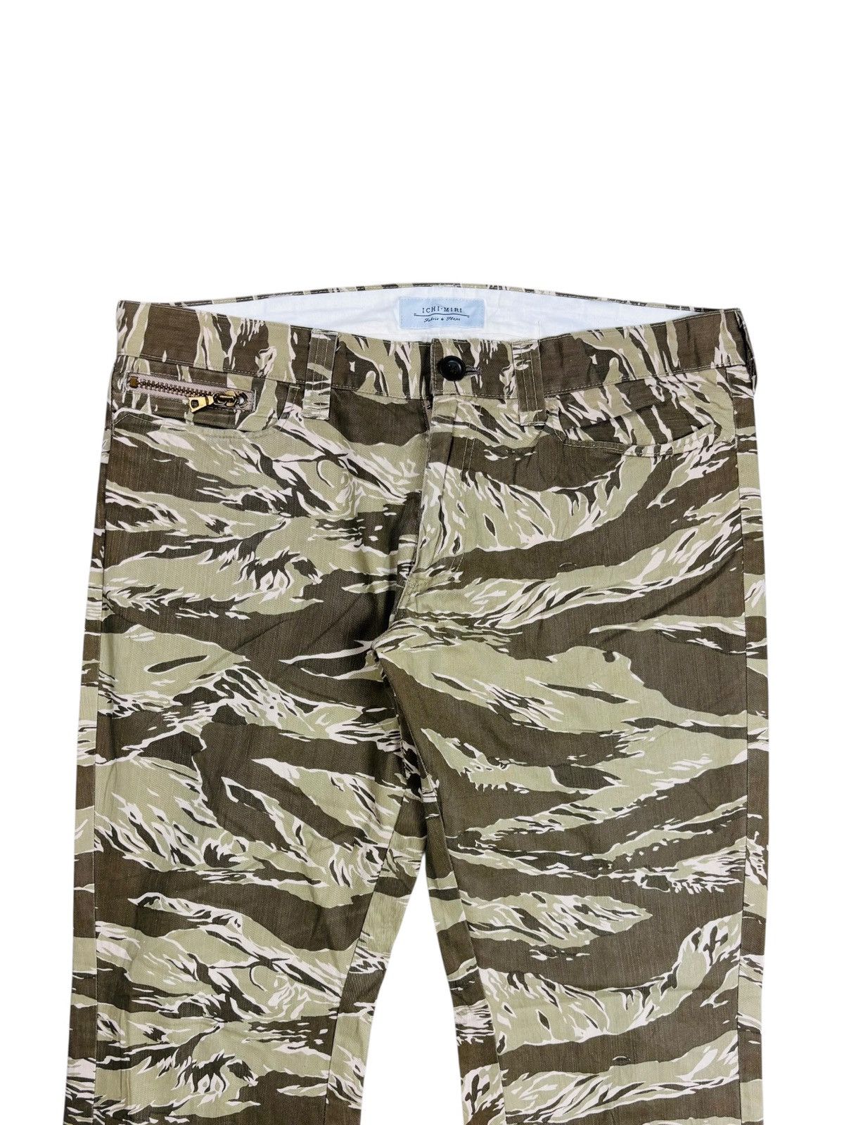 Hysteric Glamour 2000s Ichimiri - Waldes Zip Tiger Camo Pants Size US 29 - 3 Thumbnail