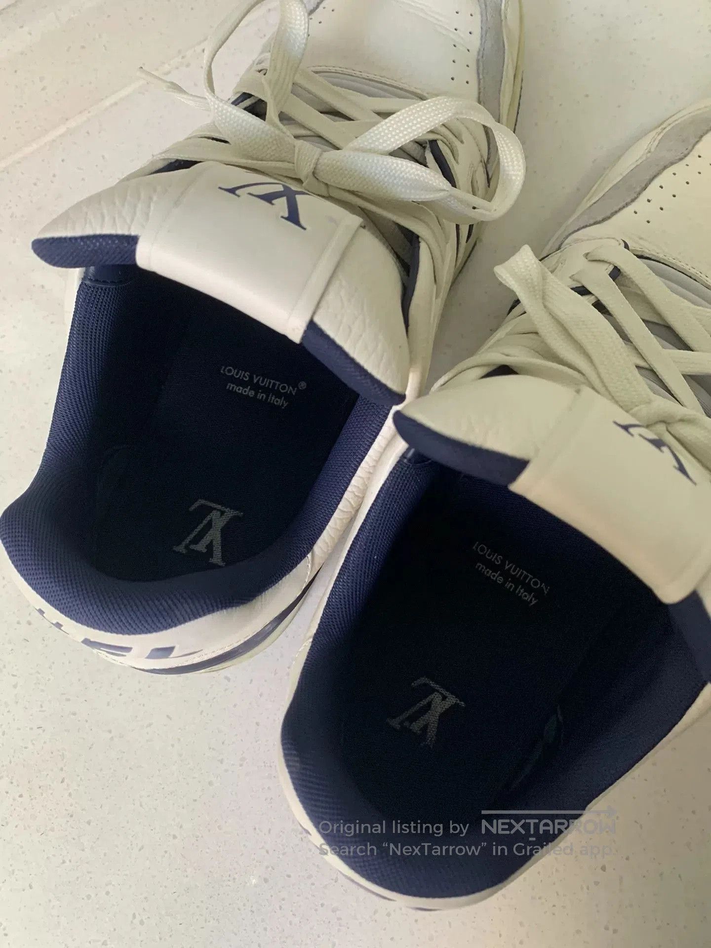Louis Vuitton Louis Vuitton Trainer White Blue Cement. Size US 9 / EU 42 - 8 Thumbnail