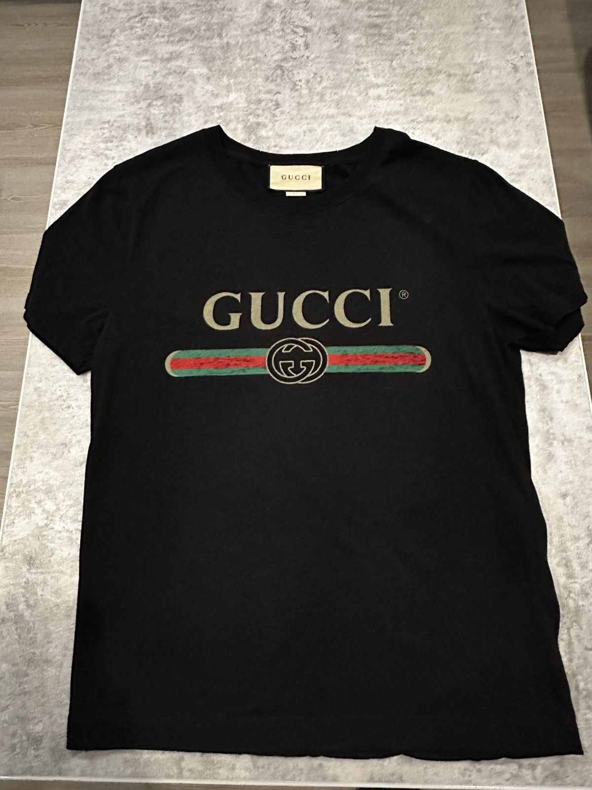 Gucci Gucci Black Oversized T-Shirt Size US XS / EU 42 / 0 - 1 Thumbnail