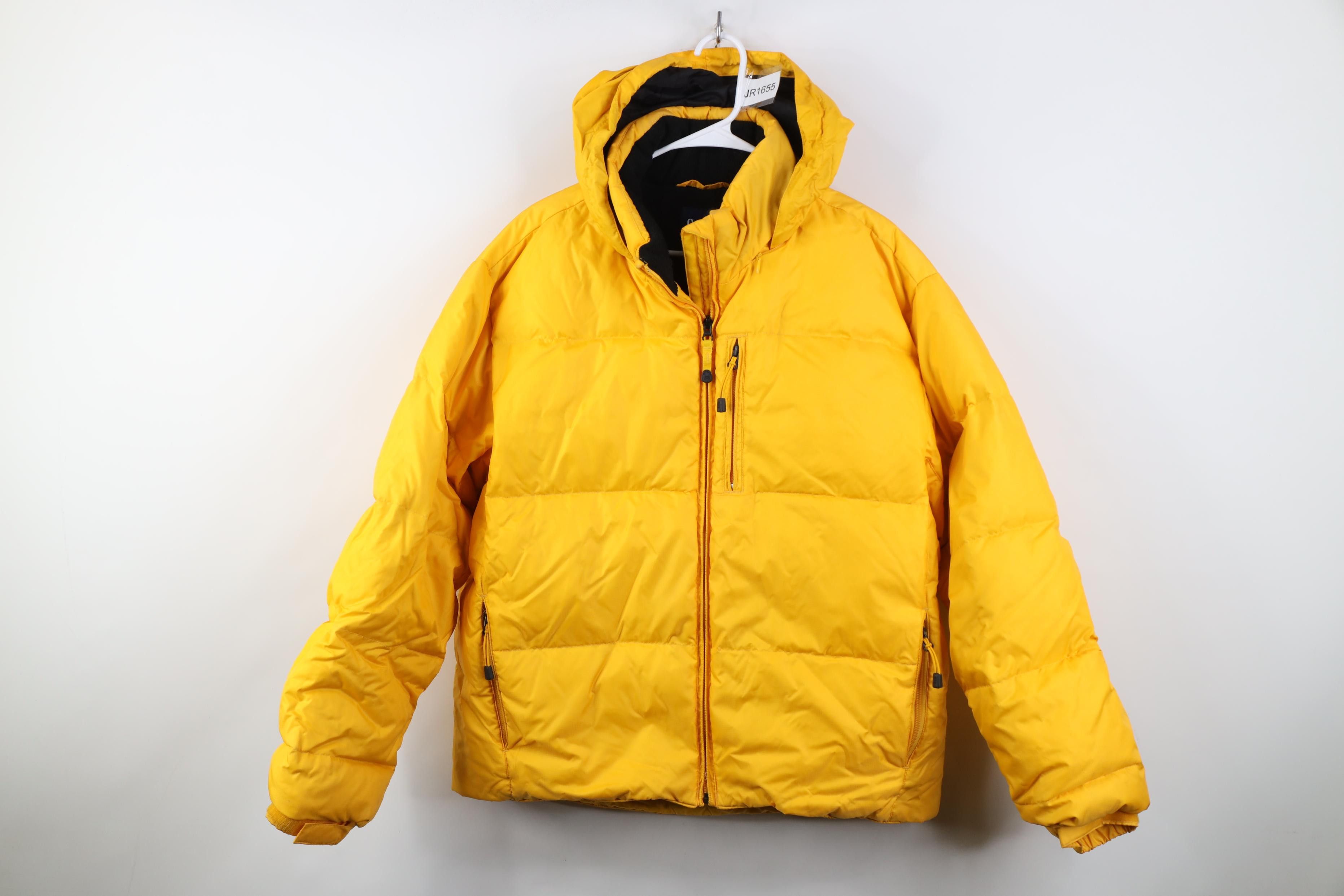 Gap Vintage Y2K 2002 Gap Insulated Puffer Jacket Yellow Hooded Size US M / EU 48-50 / 2 - 1 Thumbnail