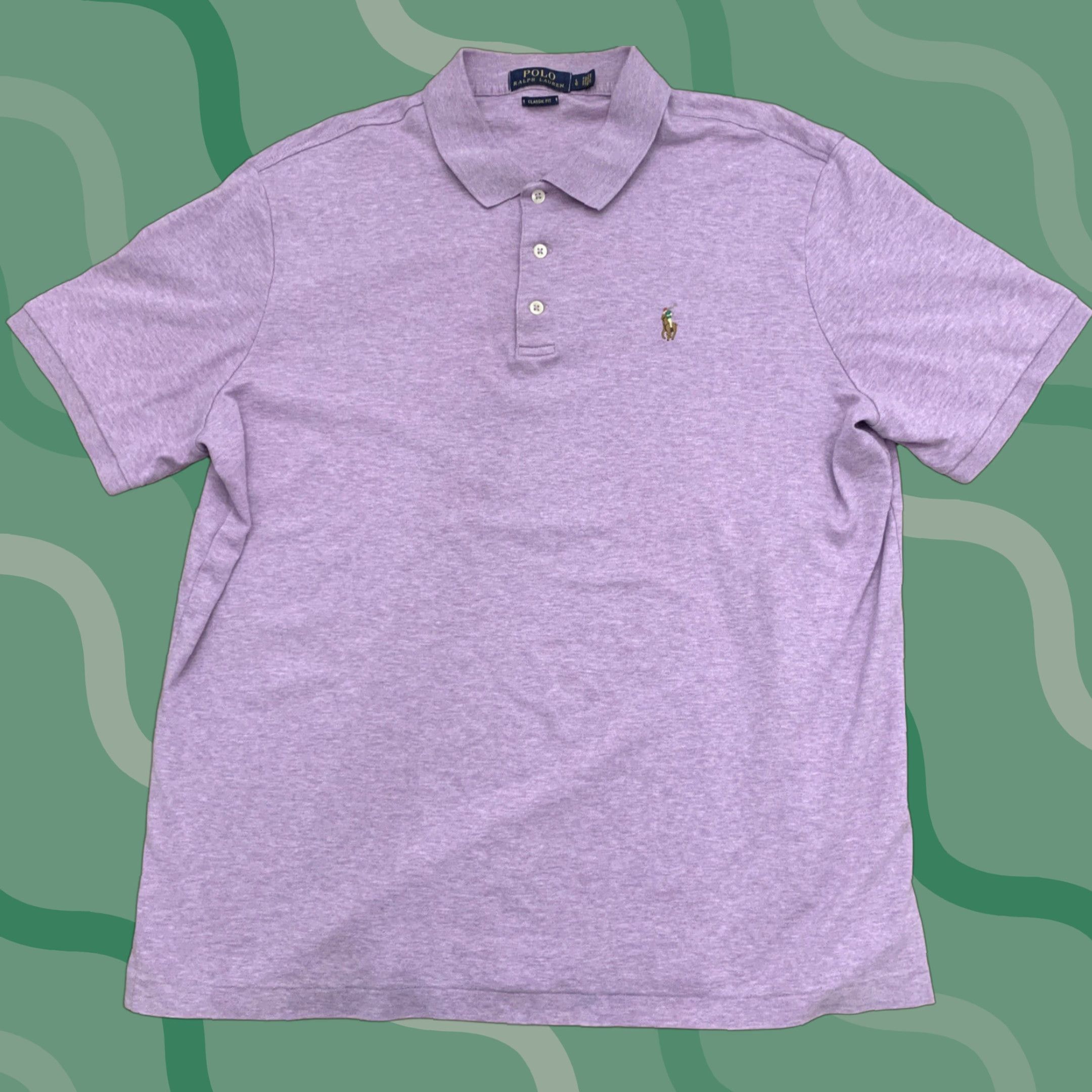 Polo Ralph Lauren Polo Ralph Lauren Mens Classic Fit Short Sleeve Polo Shirt Size L Purple EUC Size US L / EU 52-54 / 3 - 1 Thumbnail