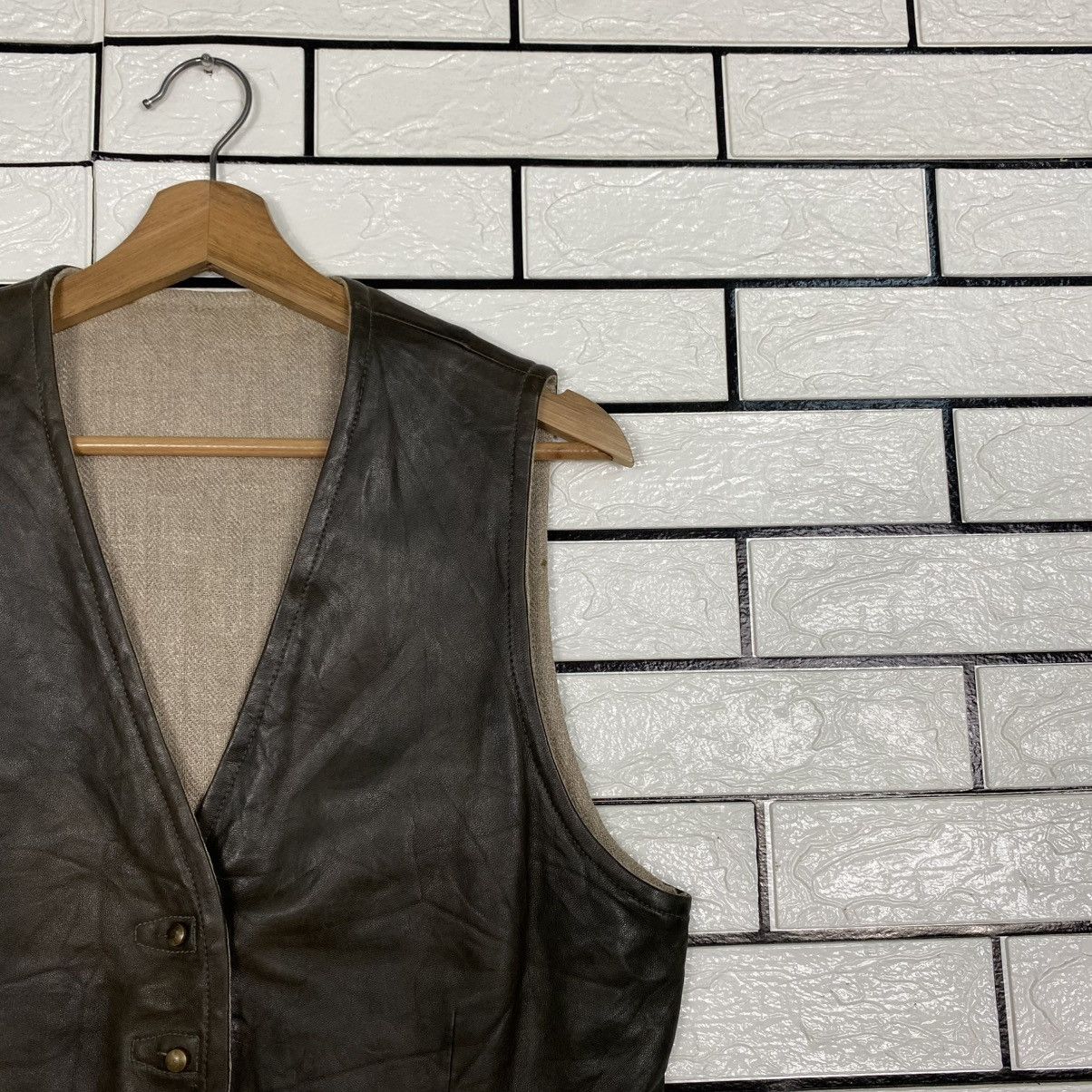 Isaac Sellam Experience 🔥RARE🔥Vintage Reversible Leather Vest Jacket Isaac Sellam Size US M / EU 48-50 / 2 - 6 Thumbnail