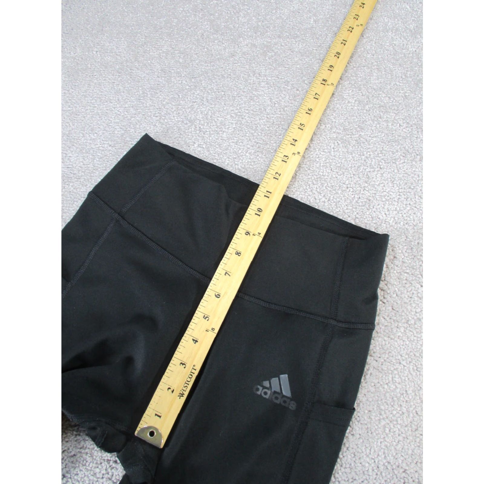 Adidas Adidas Leggings Capri Womens Small Black Grey Stripes Nike? Wait no. Sorry. Size 28" / US 6 / IT 42 - 7 Thumbnail