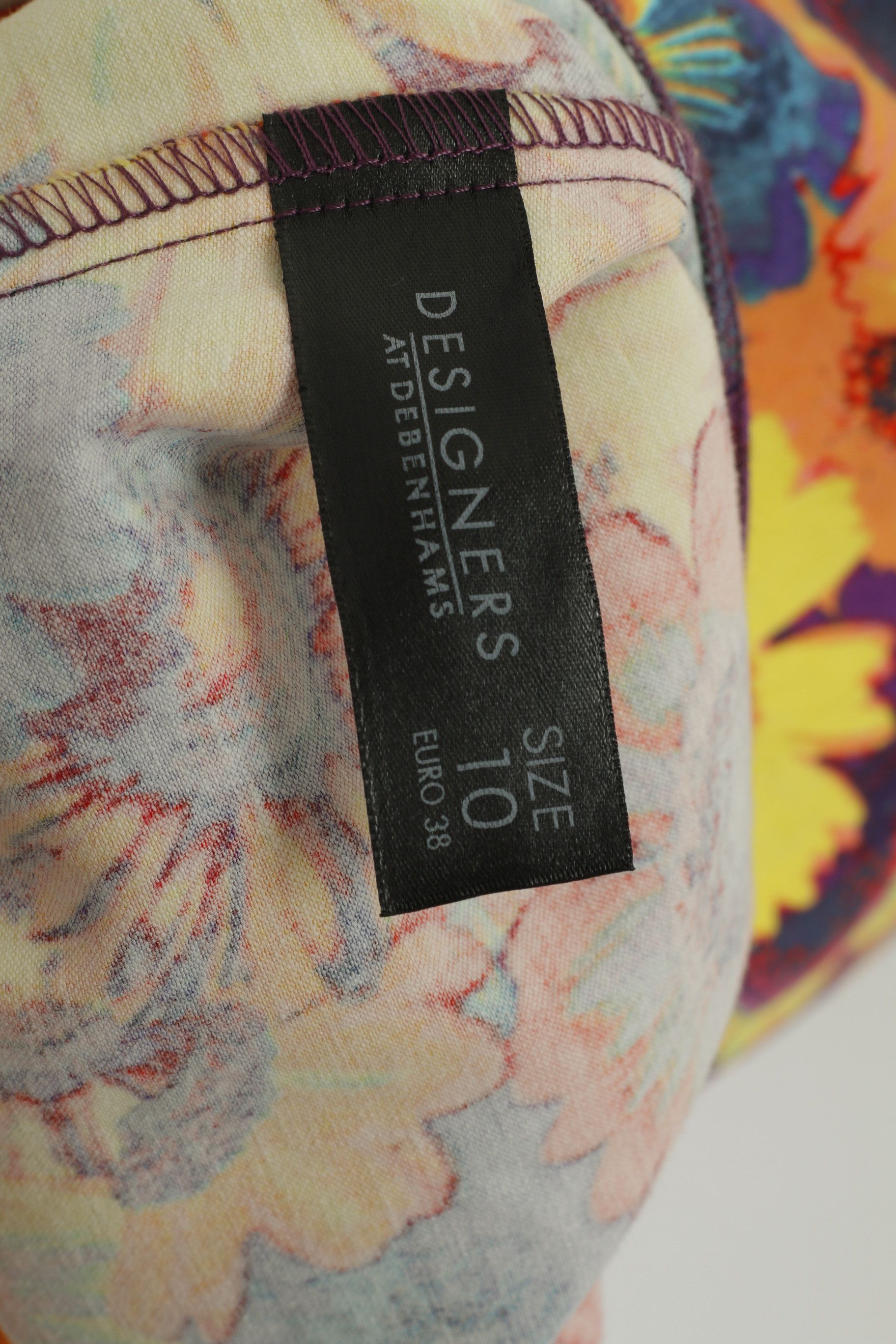 Other H by Henry Holland Women 10 S Dress Purple Floral 9011 Size S / US 4 / IT 40 - 5 Thumbnail