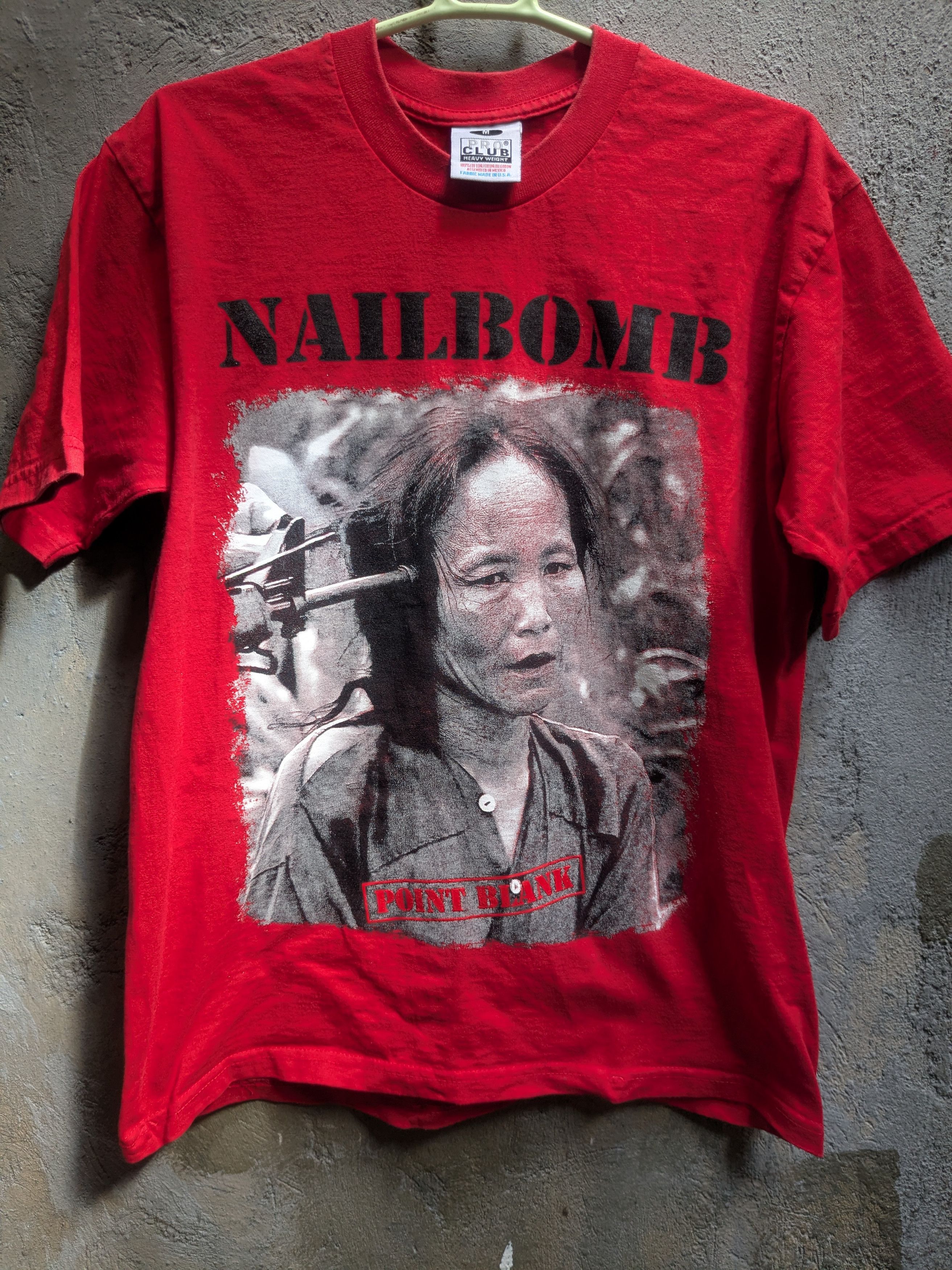 nailbomb point blank tshirt made in USA medium backhit