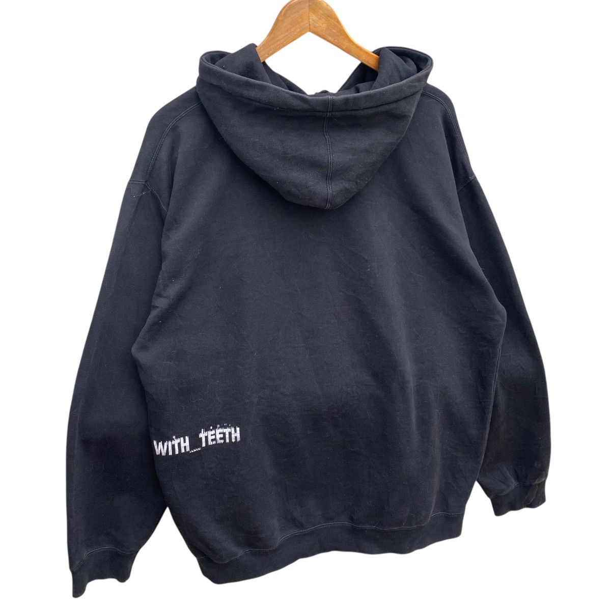 Band Tees × Vintage 💥 VTG NINE INCH NAILS LIVE WITH TEETH HOODIE SWEATER Size US XL / EU 56 / 4 - 6 Thumbnail