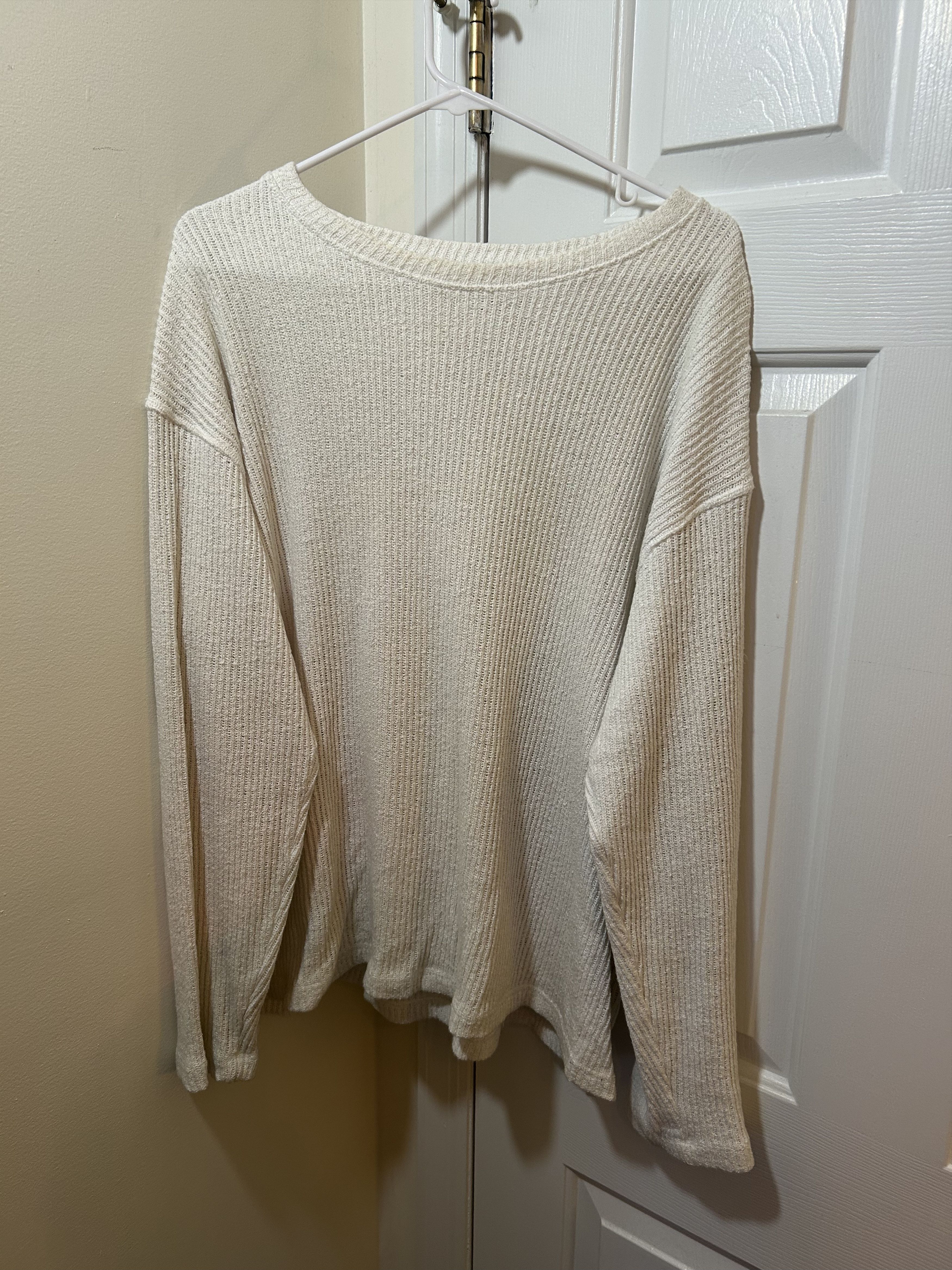 CLOSED Closed White Sweater Size US L / EU 52-54 / 3 - 1 Thumbnail