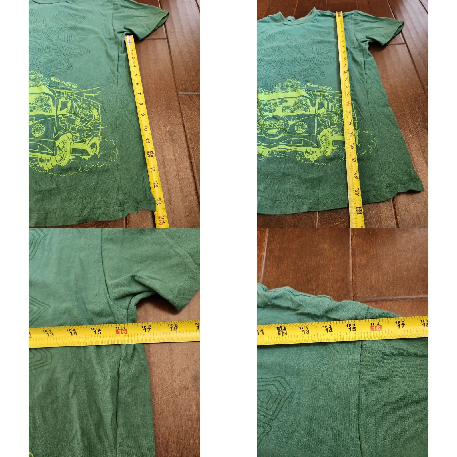 Vintage Lootwear TMNT Green T-Shirt Turtle Van Size M Mens Short Sleeve Crew Neck Graphic Tee Size US M / EU 48-50 / 2 - 8 Thumbnail