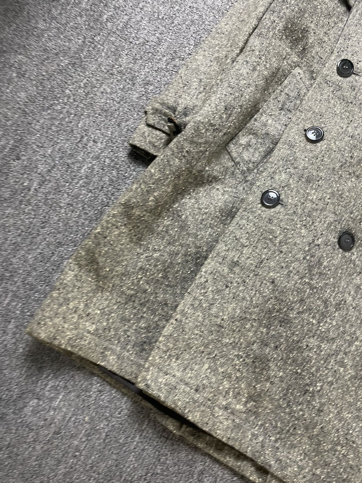 Japanese Brand Vintage D’Urban Double Breasted Wool Trench Coat (180) Size US XXS / EU 40 - 3 Thumbnail