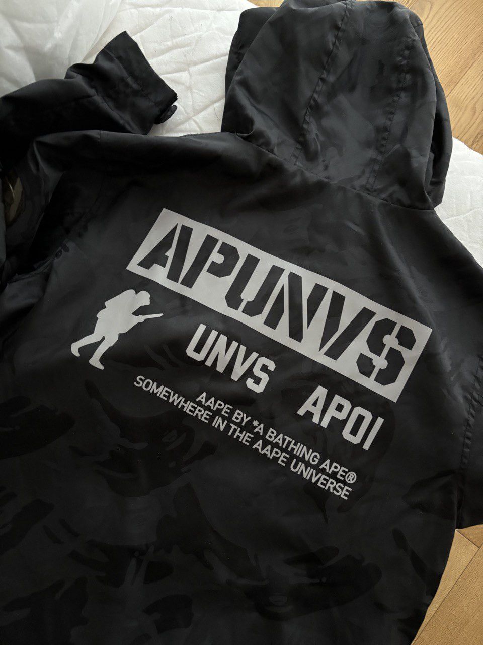 Aape × Bape Bape camo black anorak Size US M / EU 48-50 / 2 - 3 Thumbnail