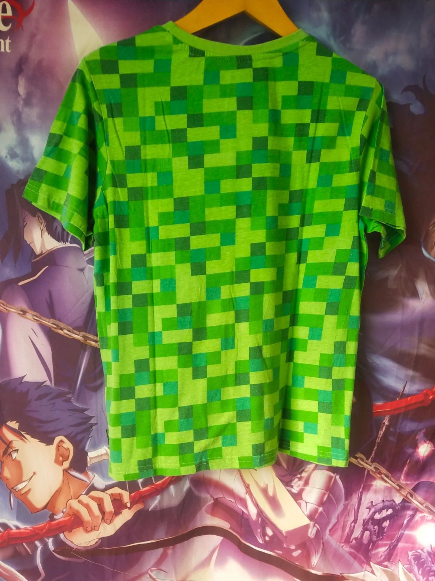 The Game Minecraft Creeper Head Art AOP Green Game Tee Size M / US 6-8 / IT 42-44 - 3 Thumbnail