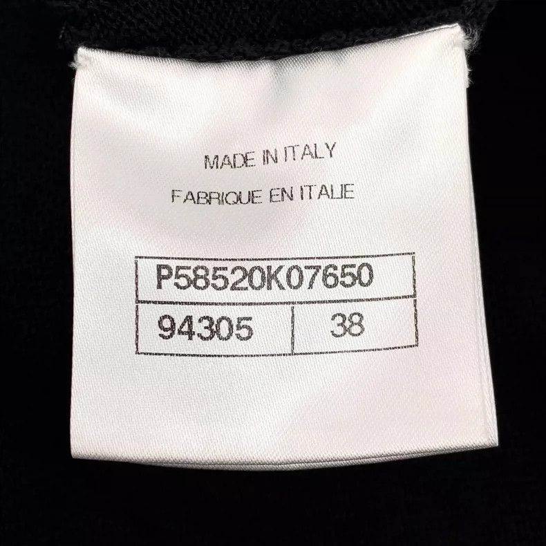 Chanel Chanel Black logo embroidered cotton round-neck short-sleev Size XS / US 0-2 / IT 36-38 - 8 Thumbnail