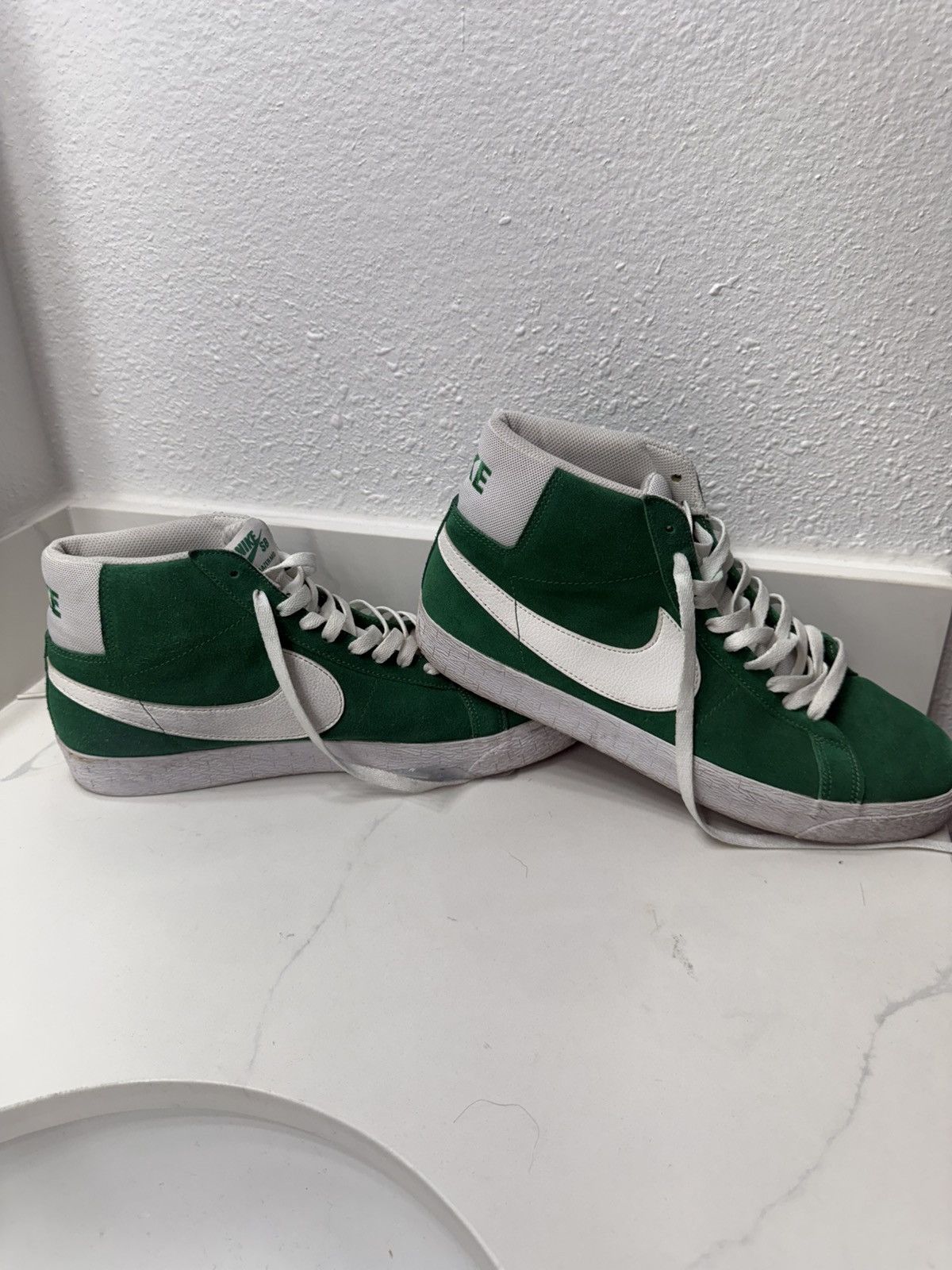 Nike Nike SB Blazer Mid Pine Green Size US 11.5 / EU 44-45 - 4 Thumbnail