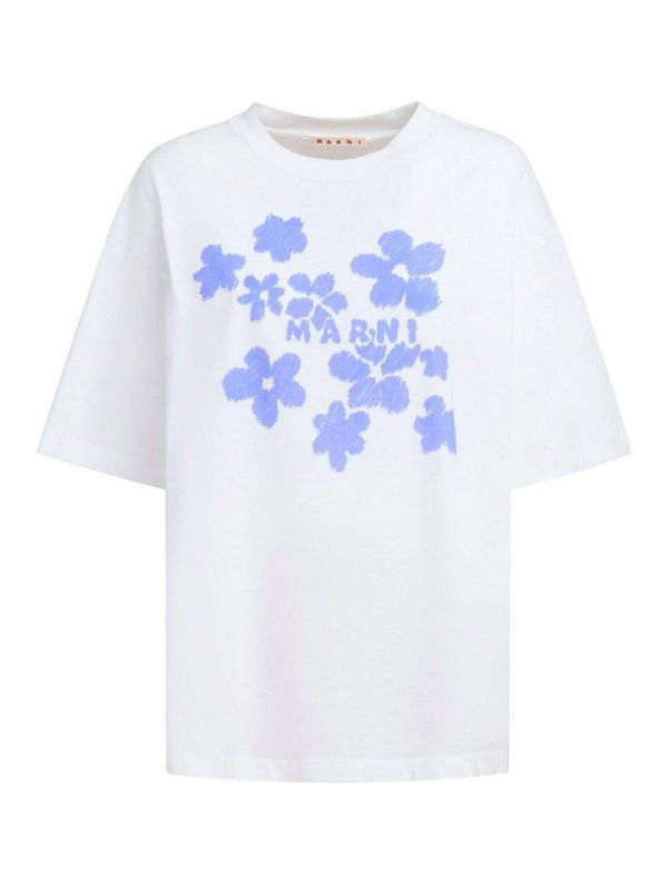 Marni o1w1db10426 T-Shirt - Blanc in White Size XL / US 12-14 / IT 48-50 - 1 Thumbnail