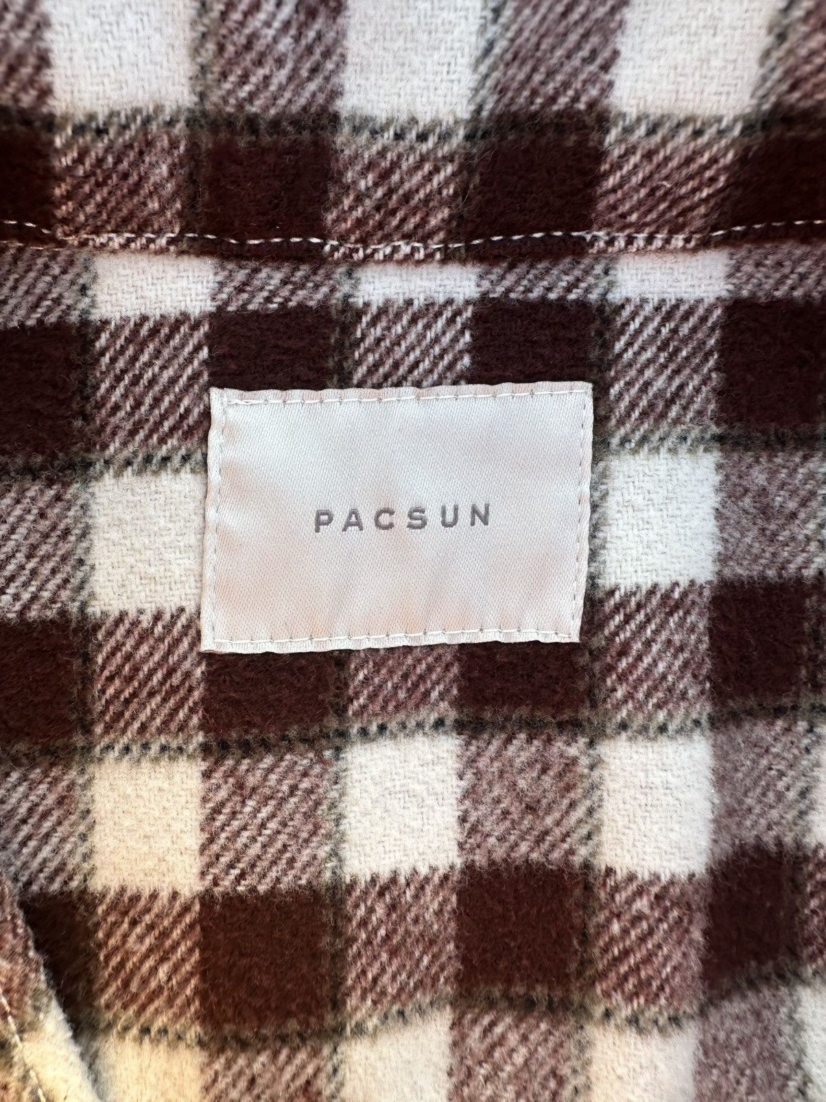 Pacsun Burgundy plaid button up jacket Size US M / EU 48-50 / 2 - 4 Thumbnail