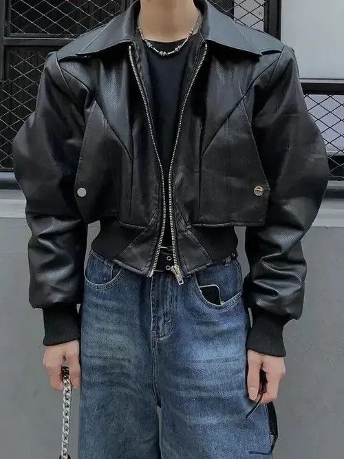 Japanese Brand PU Leather Jacket Coat Streetwear Zipper Size US L / EU 52-54 / 3 - 4 Thumbnail