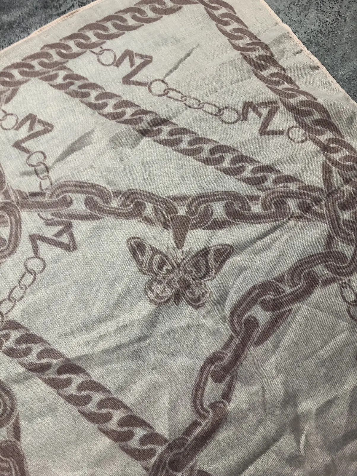 Zadig & Voltaire ZADIG&VOLTAIRE Parfumes Y2k Butterflies/Skull Logo Scarf Size ONE SIZE - 9 Thumbnail