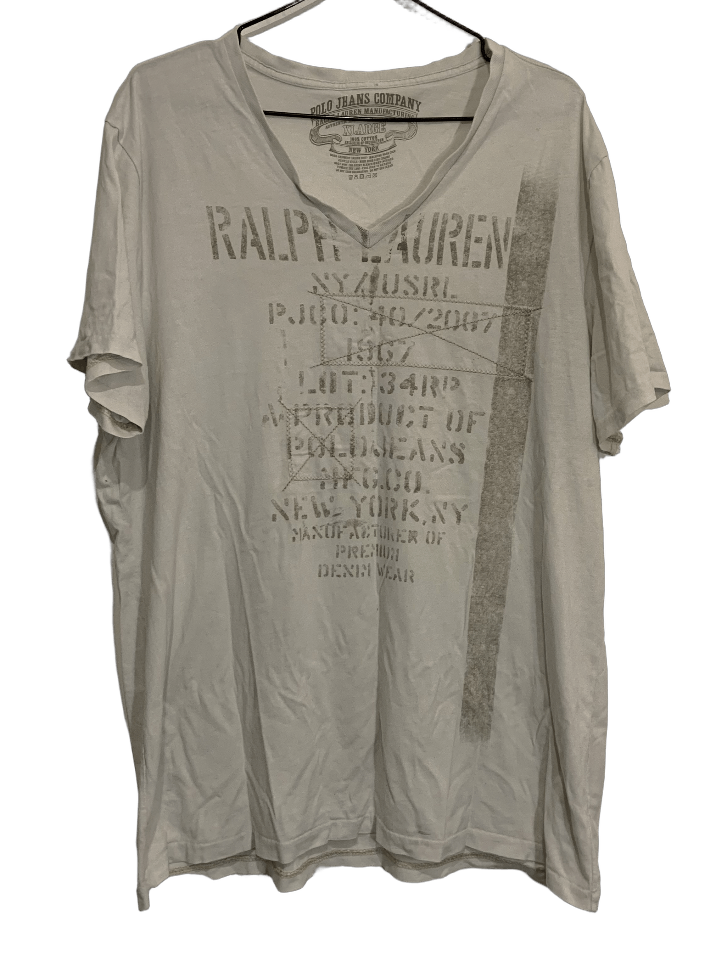 Polo Ralph Lauren Polo Jeans Company Vintage V-Neck Size US XL / EU 56 / 4 - 1 Thumbnail
