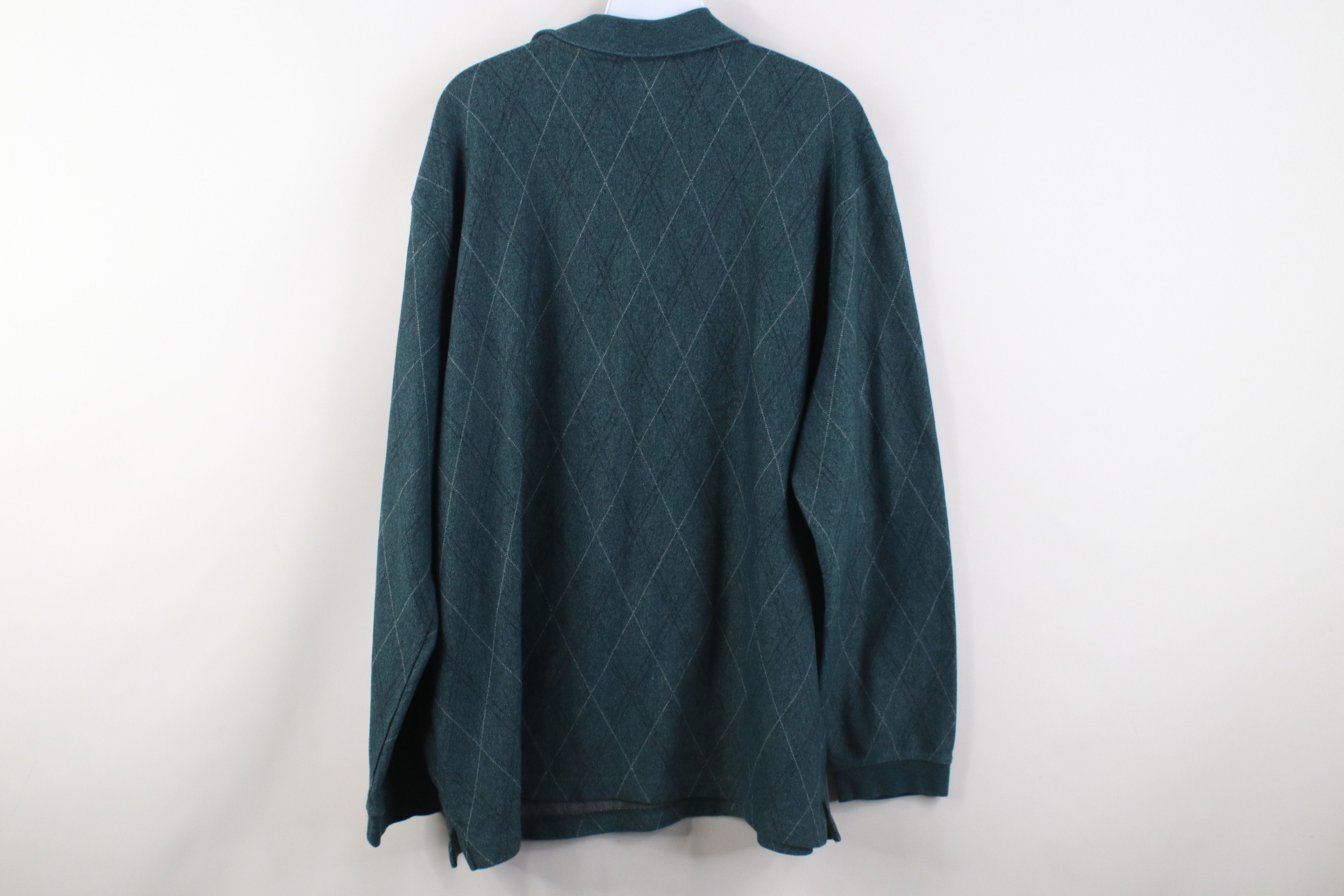 Vintage Vintage 90s Y2K Streetwear Knit Long Sleeve Rugby Polo Size US XXL / EU 58 / 5 - 9 Thumbnail