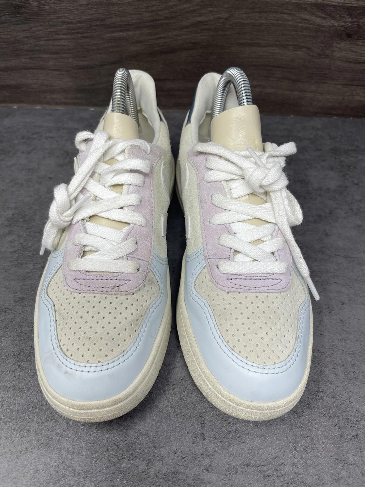 Veja Veja V 10 Sneakers Womens Size 6 Suede Jade White Multicolor Size US 6 / IT 36 - 3 Thumbnail