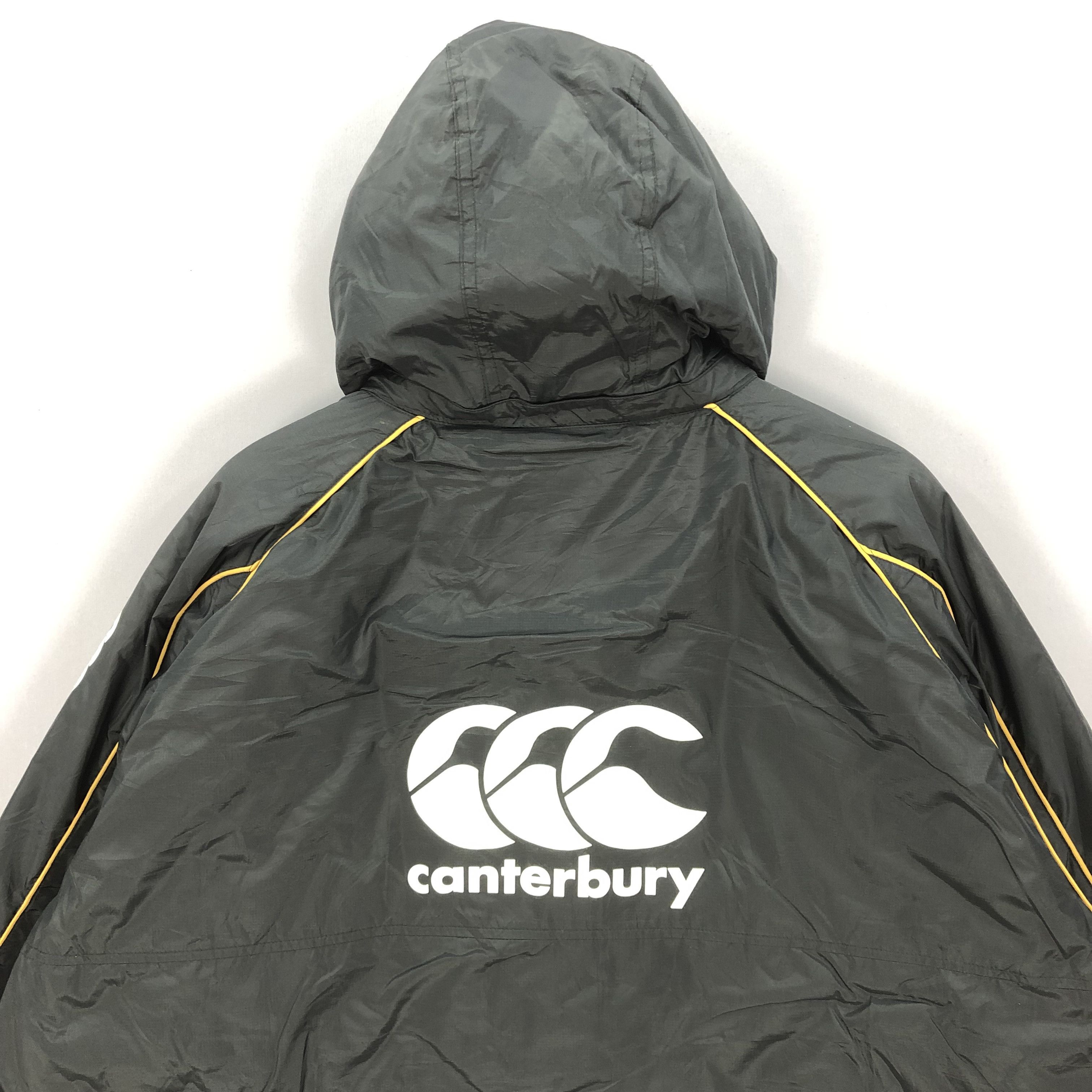 Canterbury of New Zealand × Vintage Vintage Canterbury All Black Long Coach Windbreaker Jacket Size US XL / EU 56 / 4 - 1 Thumbnail