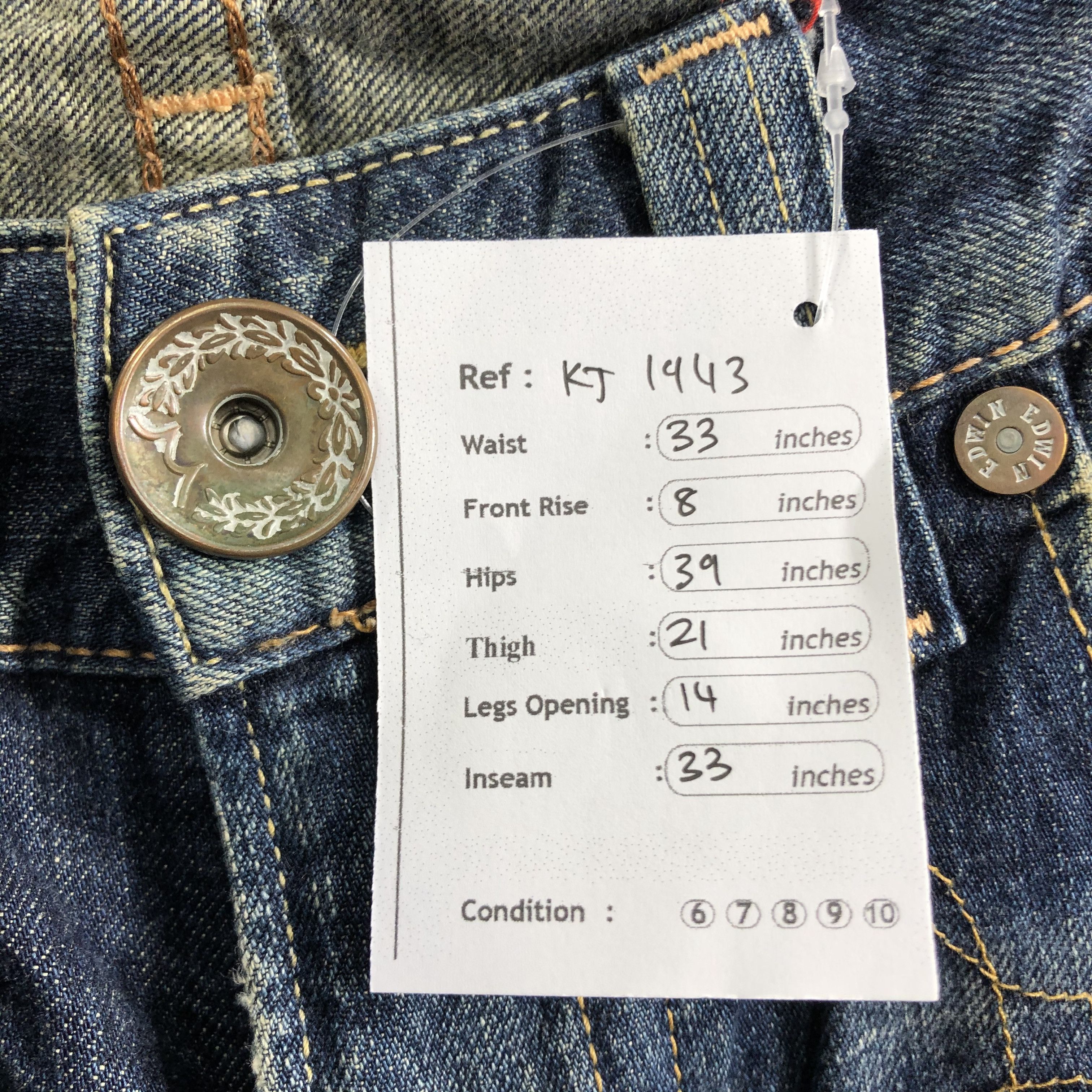 Edwin Edwin Blue Trip Faded Jeans KJ1943 Size US 32 / EU 48 - 11 Thumbnail