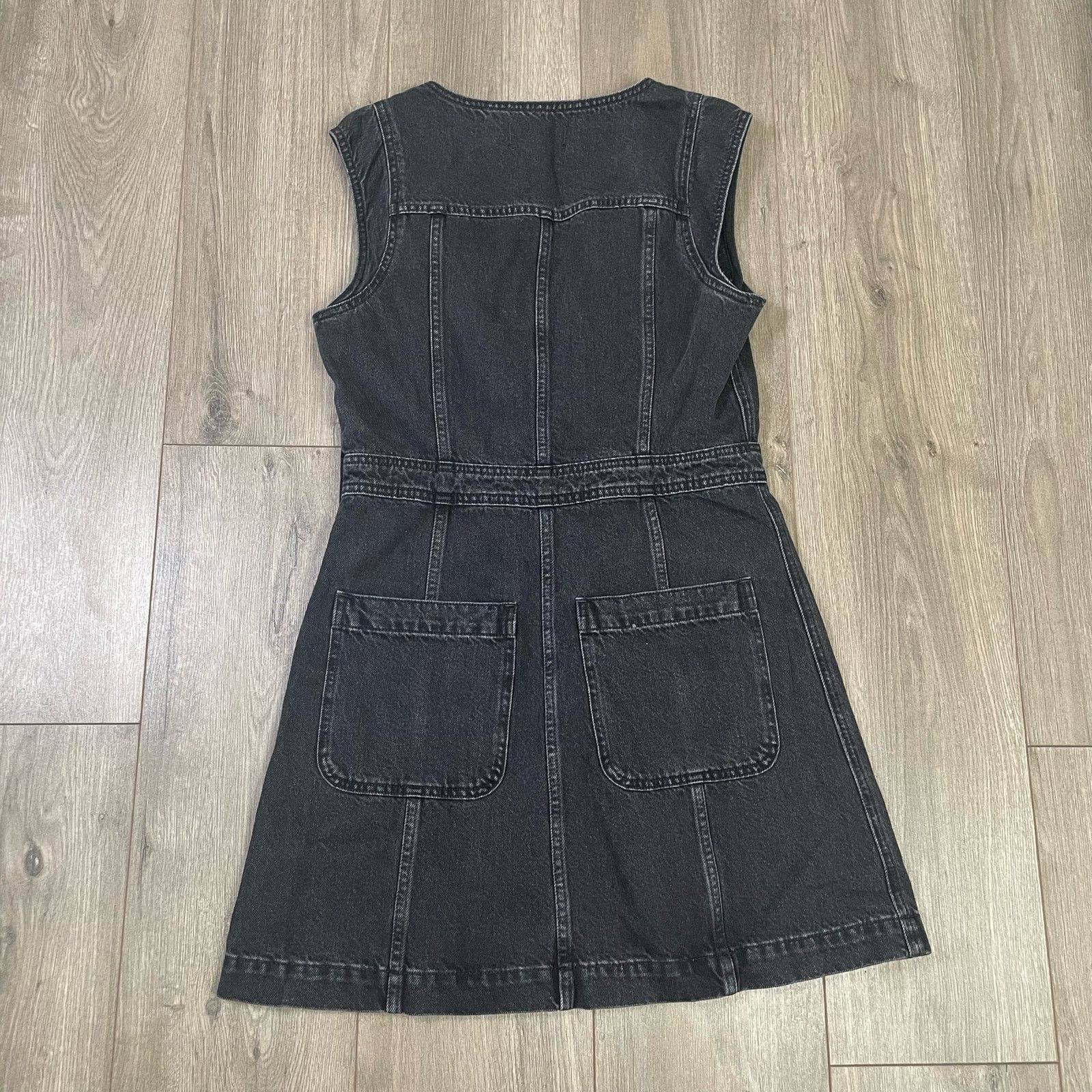 Madewell Madewell Denim Cap Sleeve V Neck Wash Mini Dress US Womens 6 Size M / US 6-8 / IT 42-44 - 2 Thumbnail