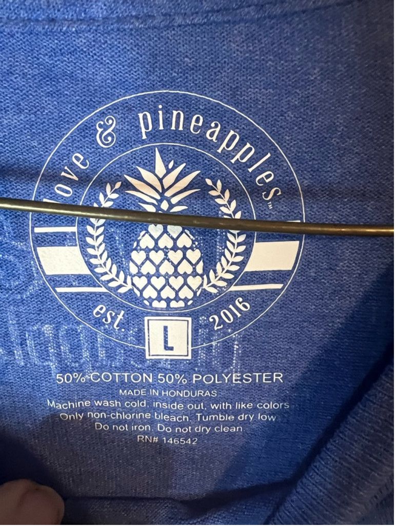 Other Women's Love & Pineapples T-shirt Size L Blue Size L / US 10 / IT 46 - 2 Thumbnail
