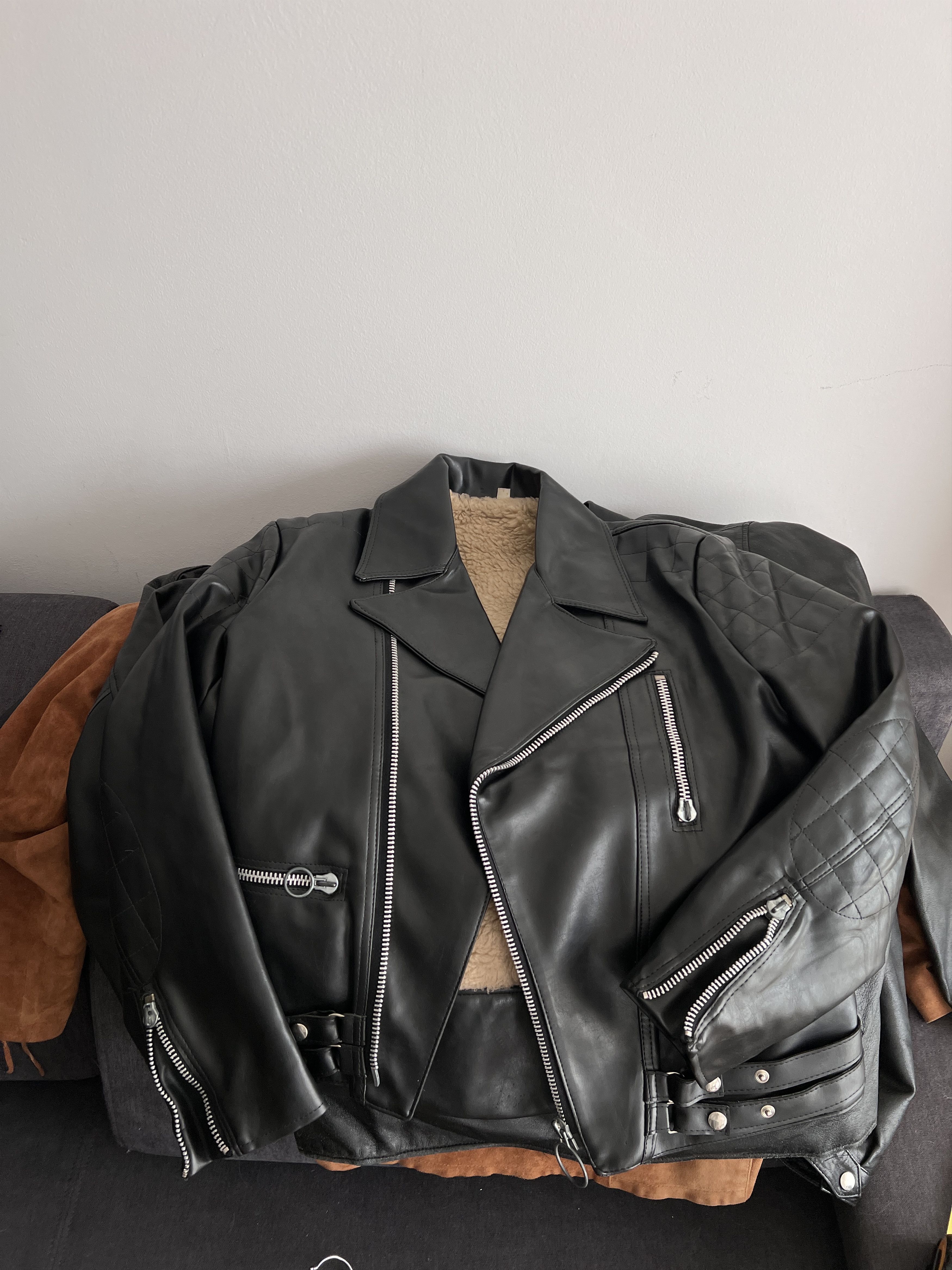 Hysteric Glamour Vegan eco leather 90s Biker jacket bomber opium avant garde Size US M / EU 48-50 / 2 - 24 Thumbnail