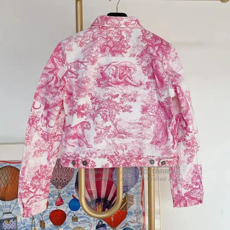 Dior Dior Pink Cotton Embroidered Jacket for Women . Size M / US 6-8 / IT 42-44 - 2 Thumbnail