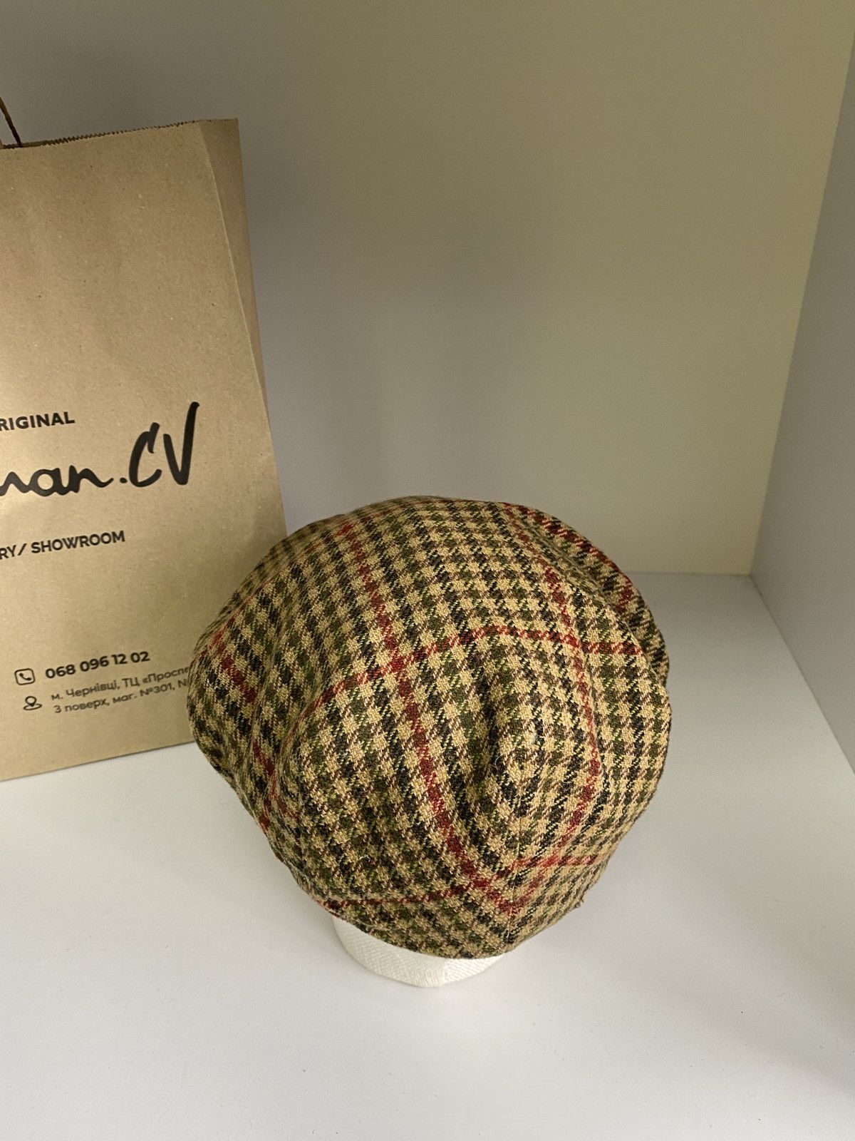 Barbour × Vintage Vintage Barbour Waxed cap hat Size ONE SIZE - 4 Thumbnail