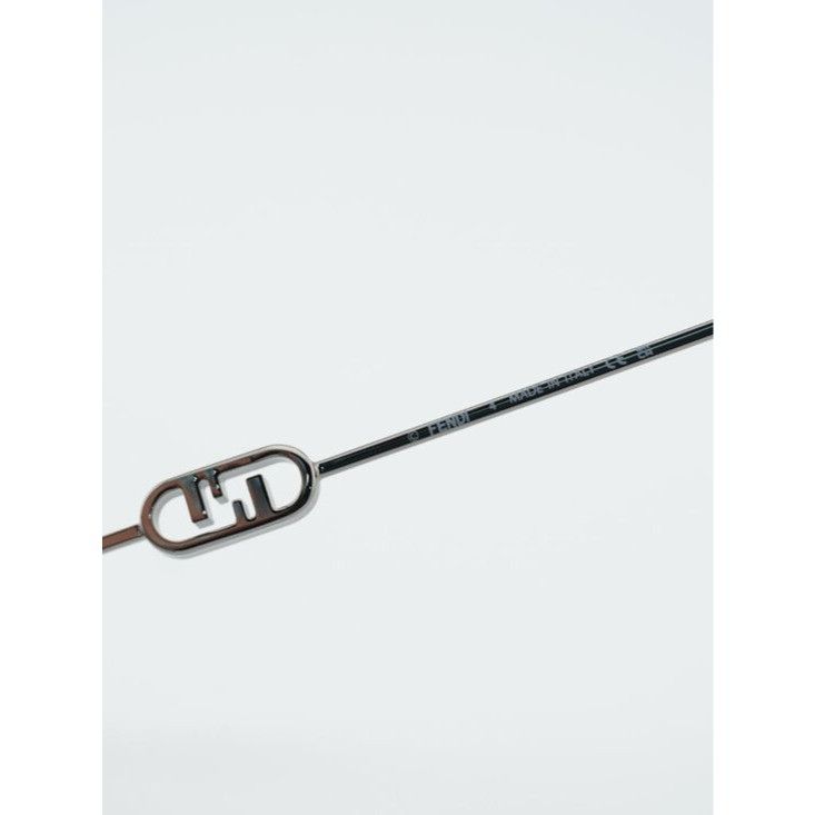 Fendi Fendi FE50102F 012 Eyeglasses Shiny Dark Ruthenium 54mm Size ONE SIZE - 7 Thumbnail
